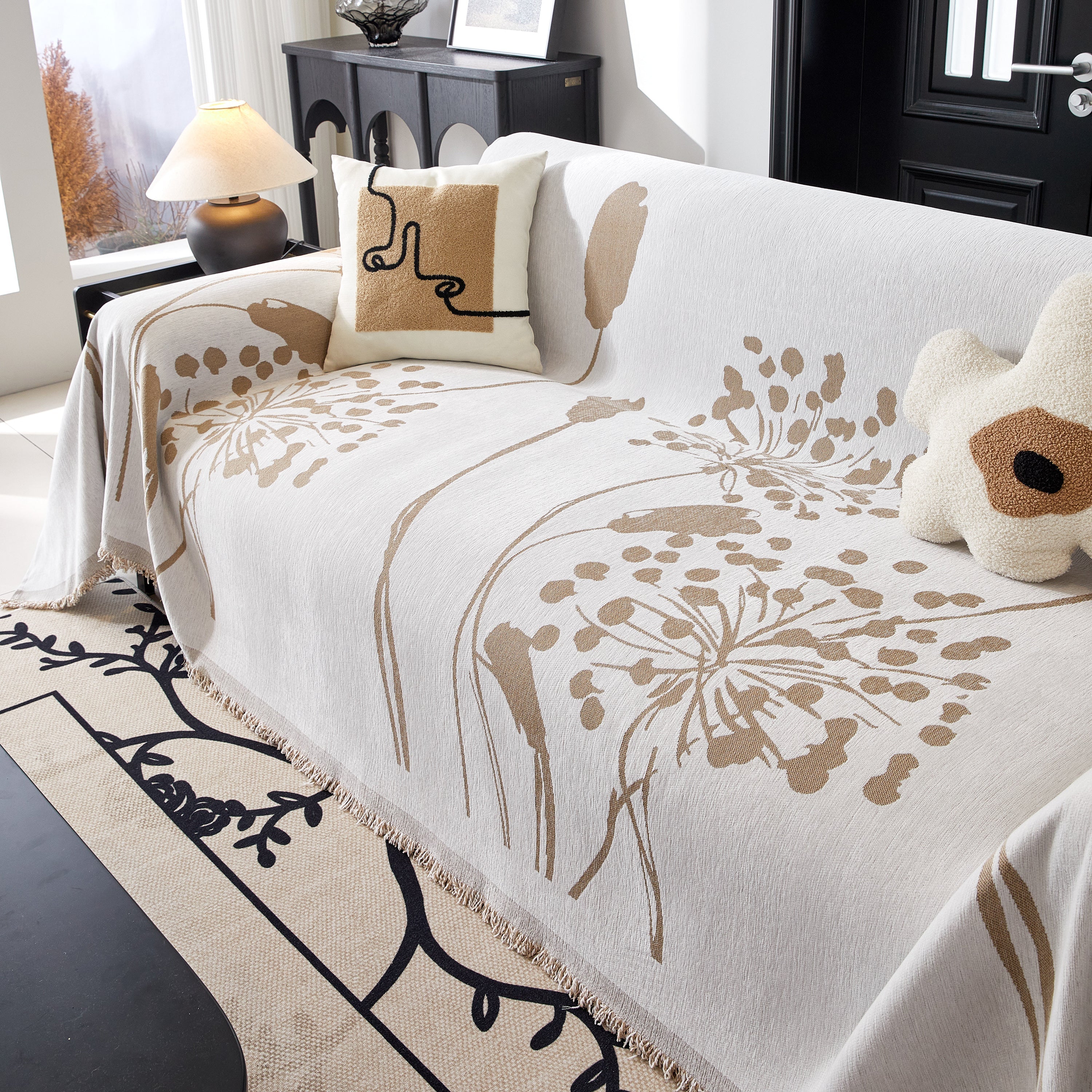 Dandelion Blanket Throw for Sofas Chenille Furniture Couch Cover, Couch Cushion Cover for Kids, Pets - Image 32