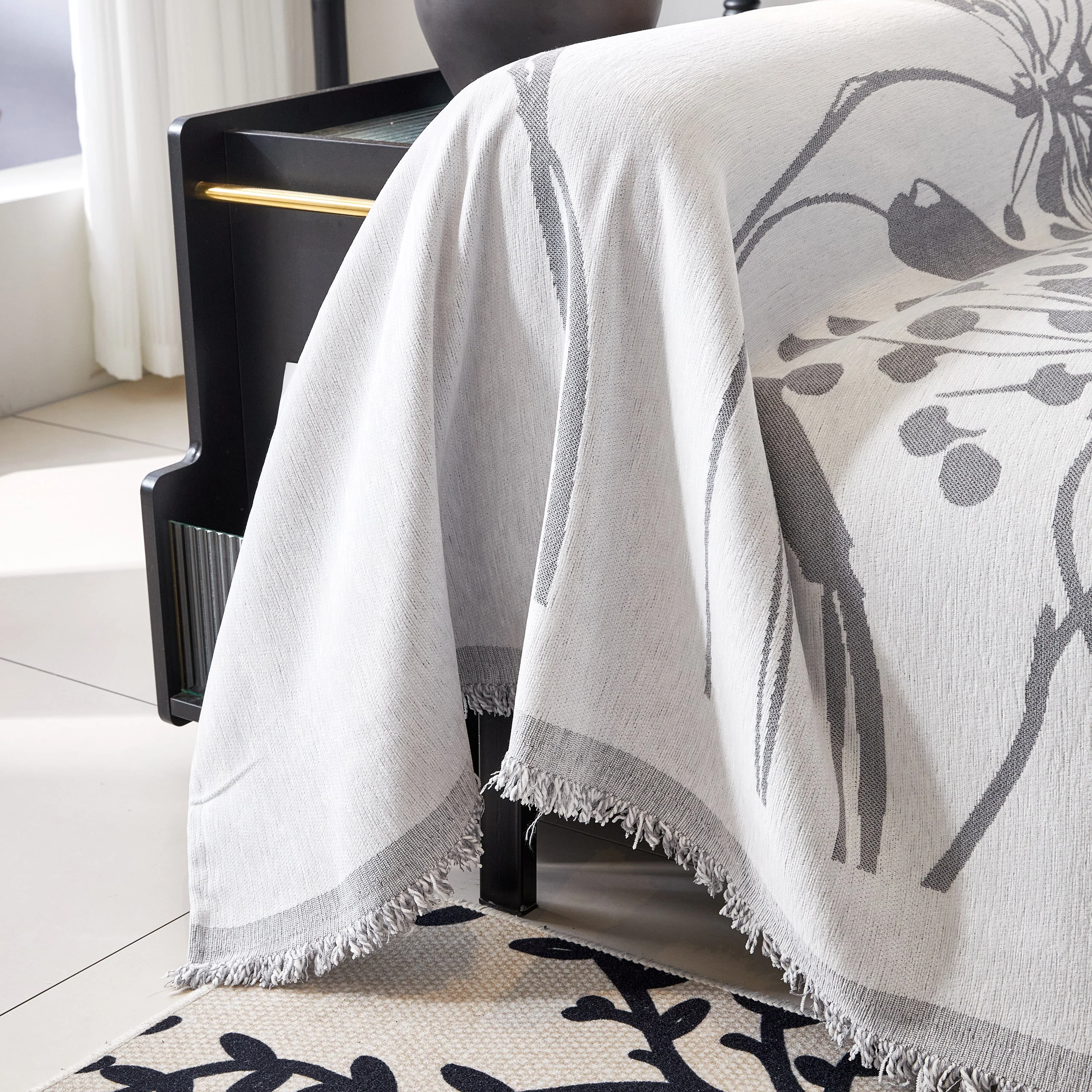 Dandelion Blanket Throw for Sofas Chenille Furniture Couch Cover, Couch Cushion Cover for Kids, Pets - Image 59