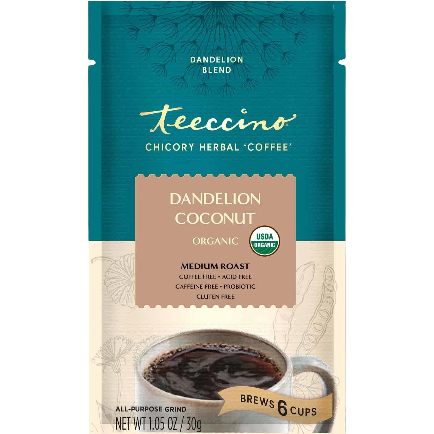 Dandelion Coconut Herbal Coffee - Image 3