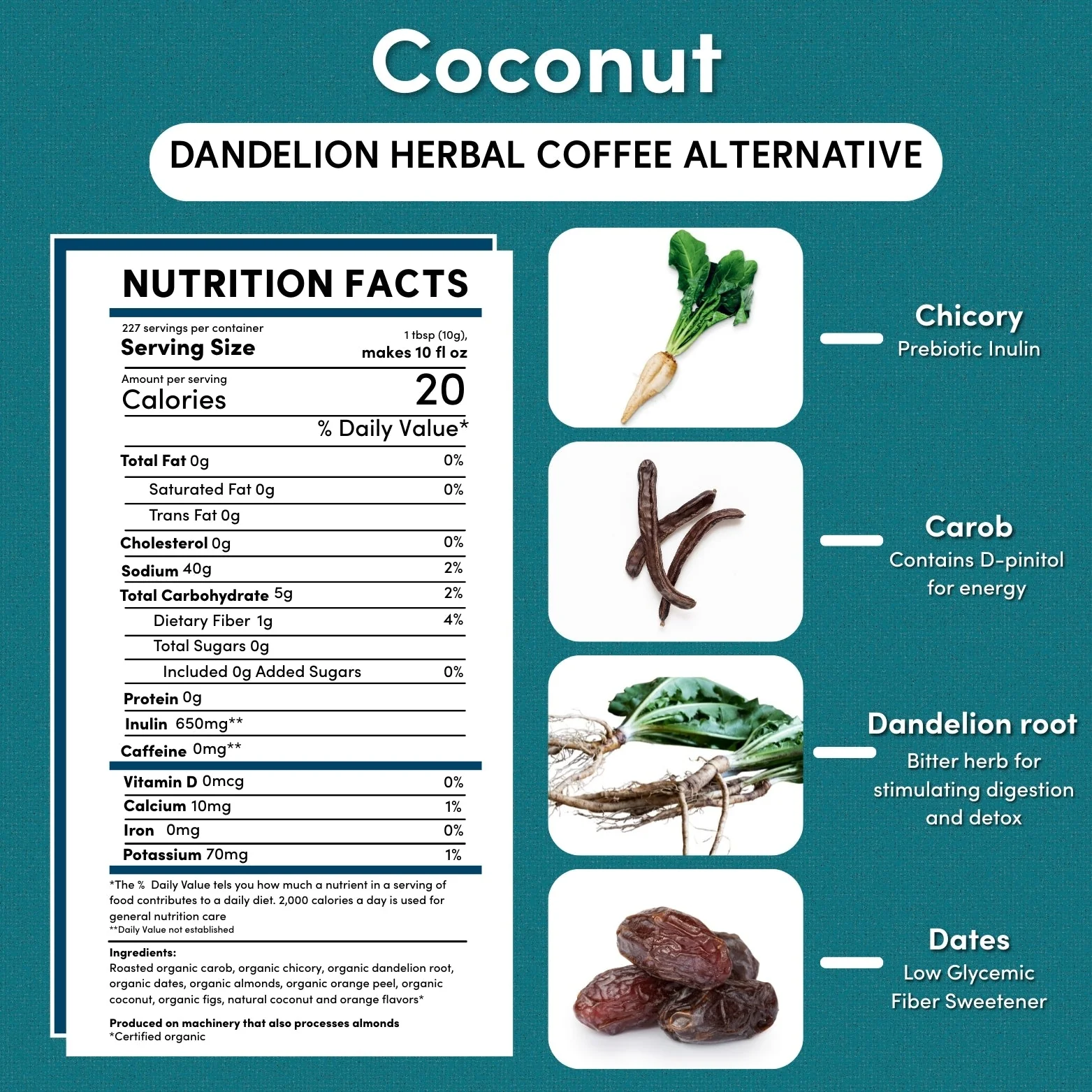 Dandelion Coconut Herbal Coffee - Image 7