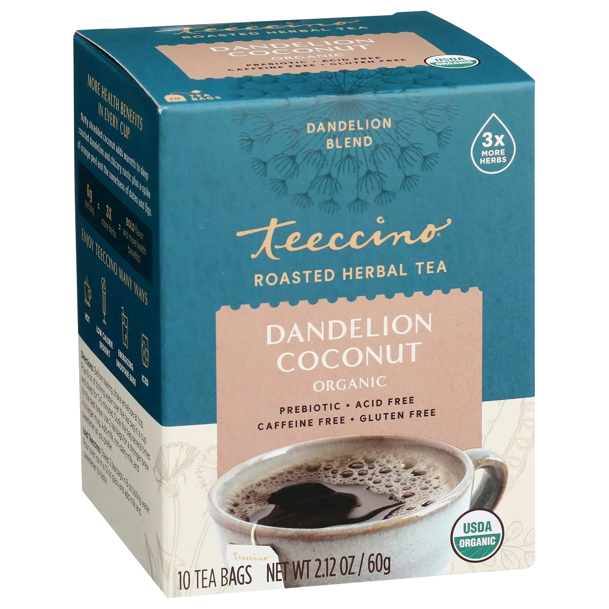 Dandelion Coconut Roasted Herbal Tea - Image 4
