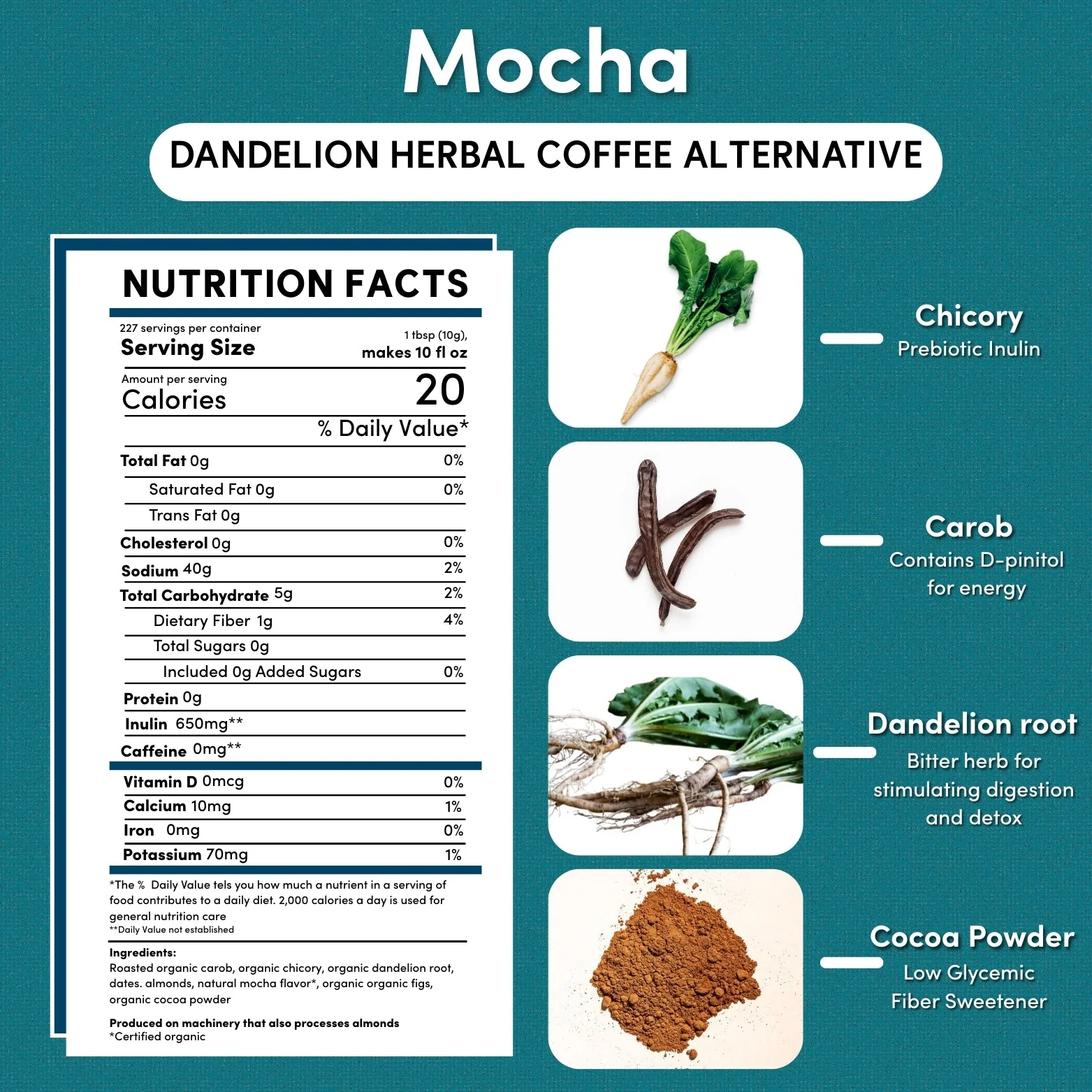 Dandelion Mocha Herbal Coffee - Image 6