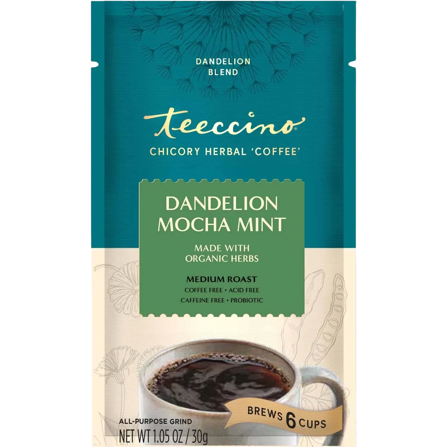 Dandelion Mocha Mint Herbal Coffee - Image 4