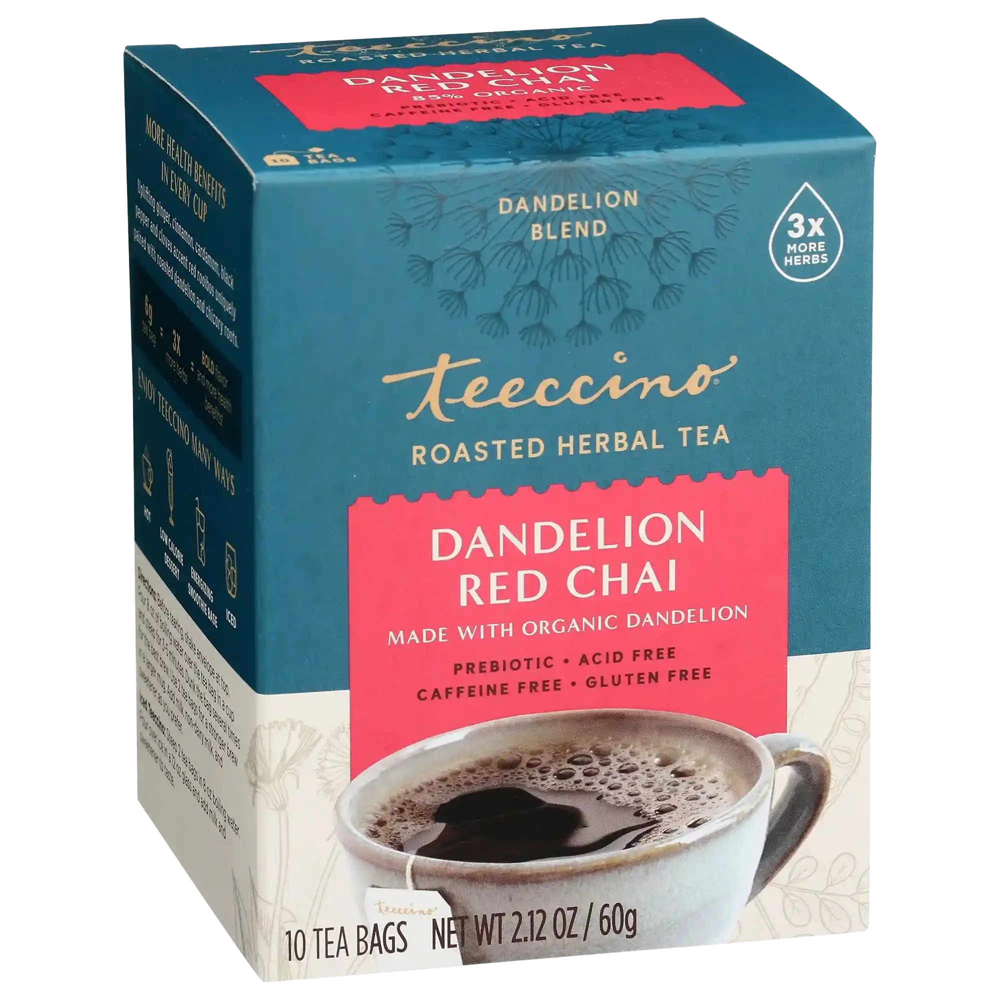 Dandelion Red Chai Roasted Herbal Tea - Image 4