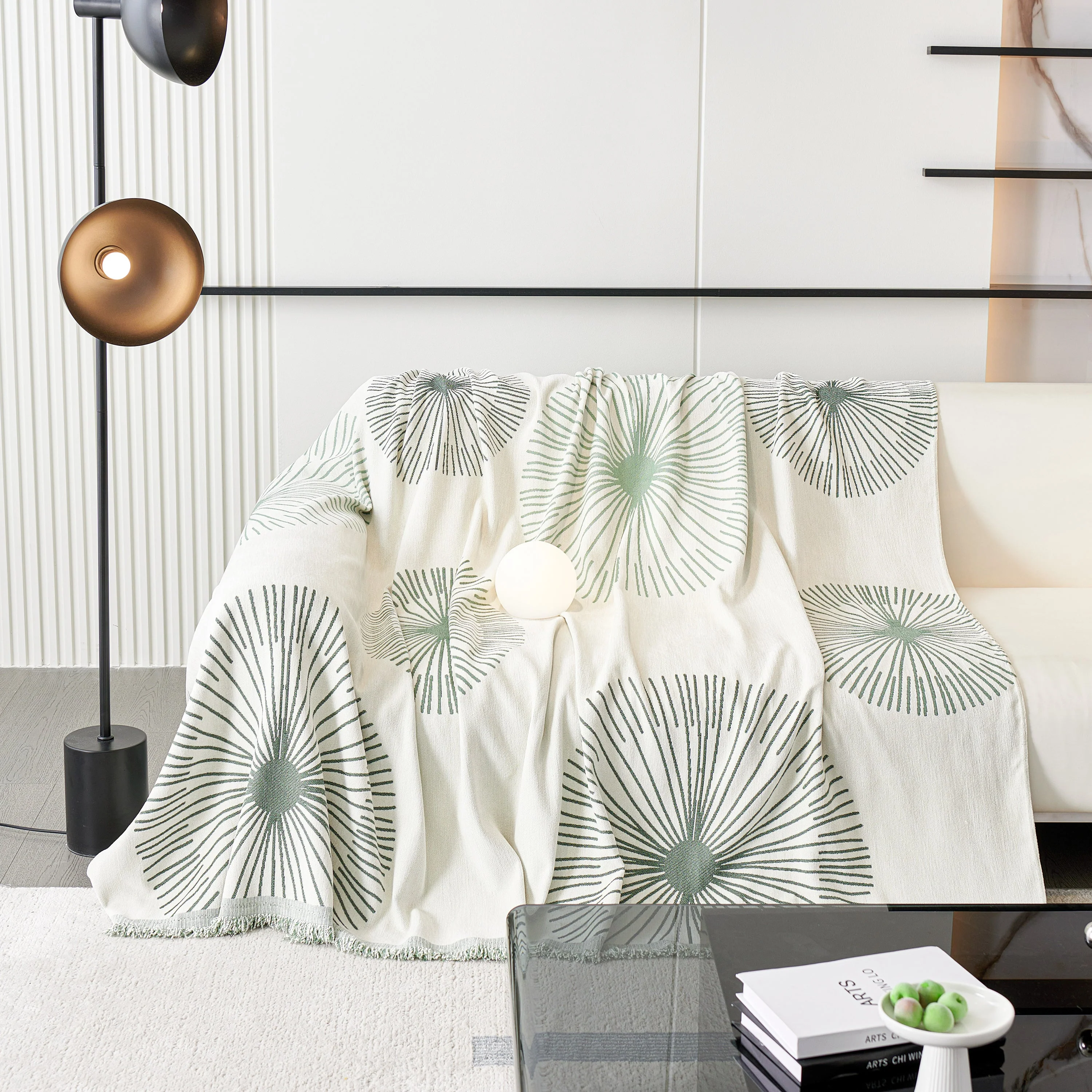 Dandelion Reversible Striped Couch Throw Cover for Living Room Pet Sofa Slipcovers Couch Protector - Image 23