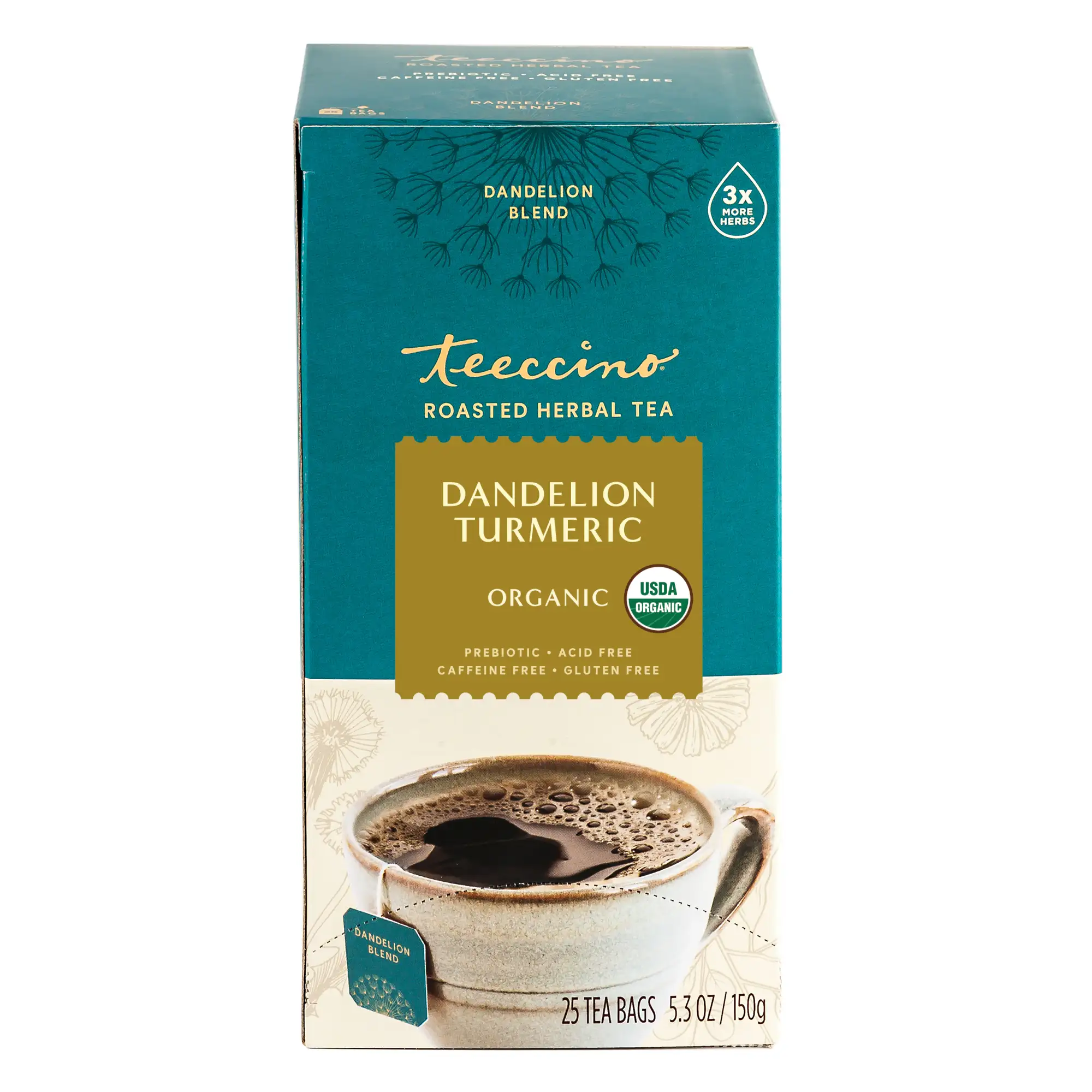 Dandelion Turmeric Roasted Herbal Tea - Image 3