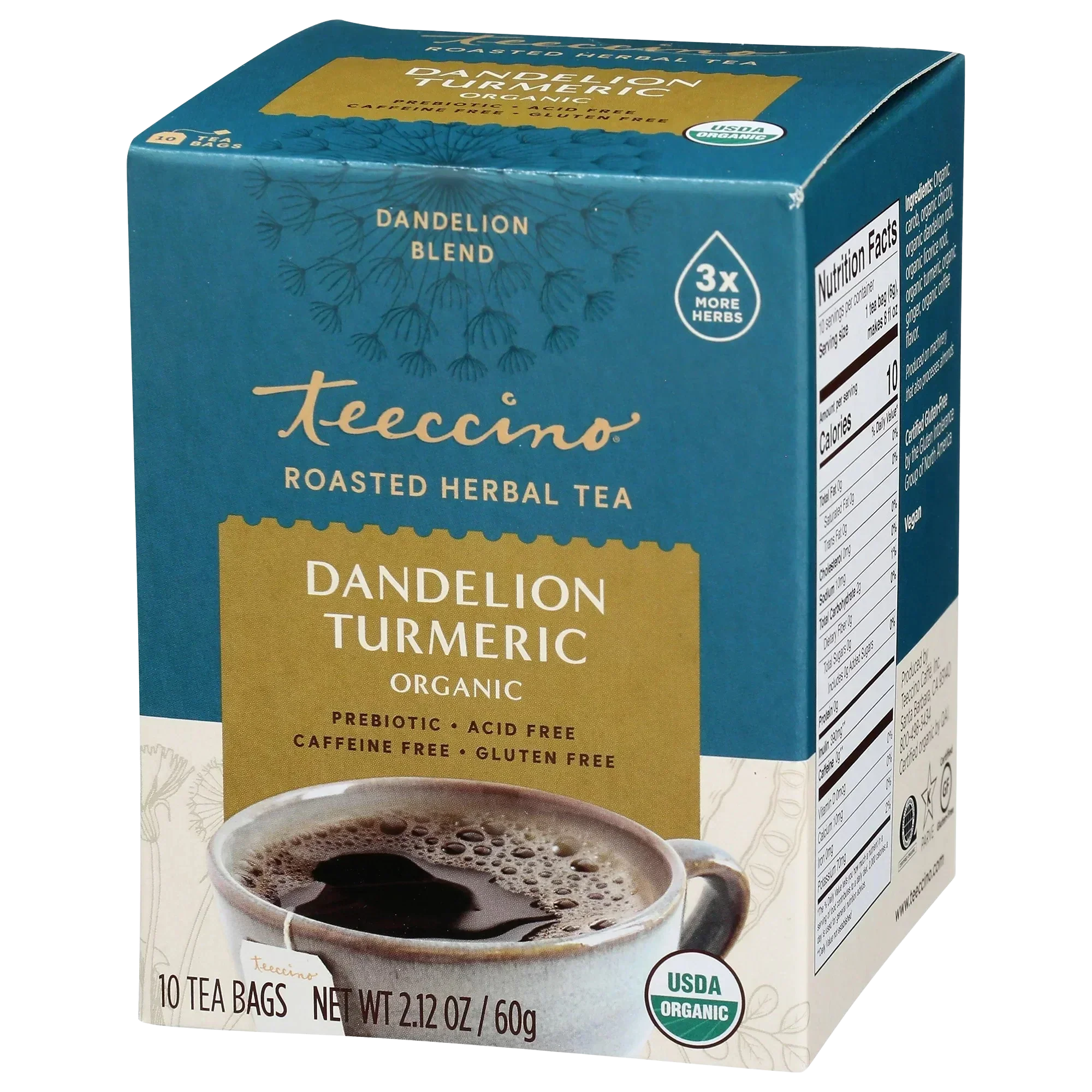 Dandelion Turmeric Roasted Herbal Tea - Image 4