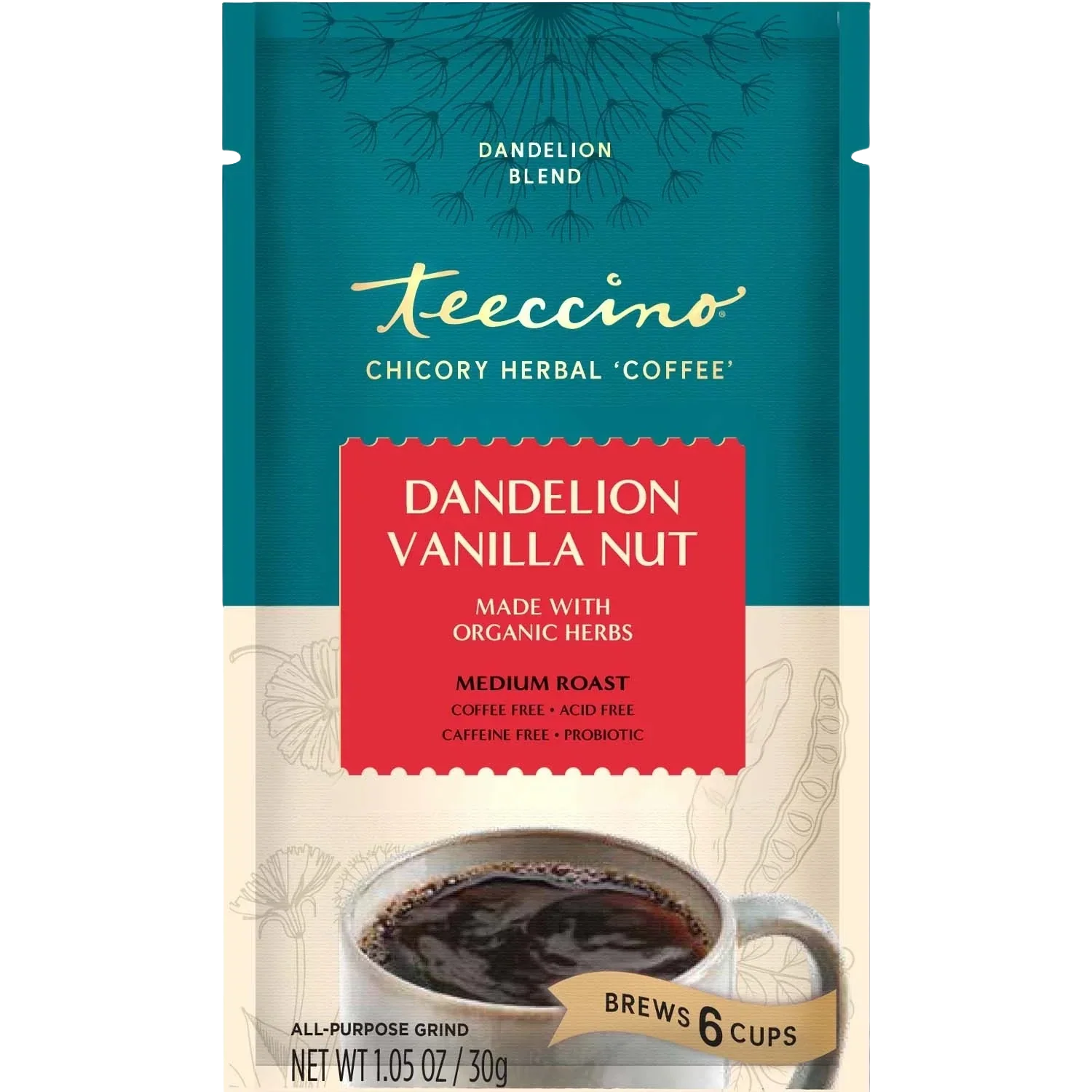 Dandelion Vanilla Nut Herbal Coffee - Image 4