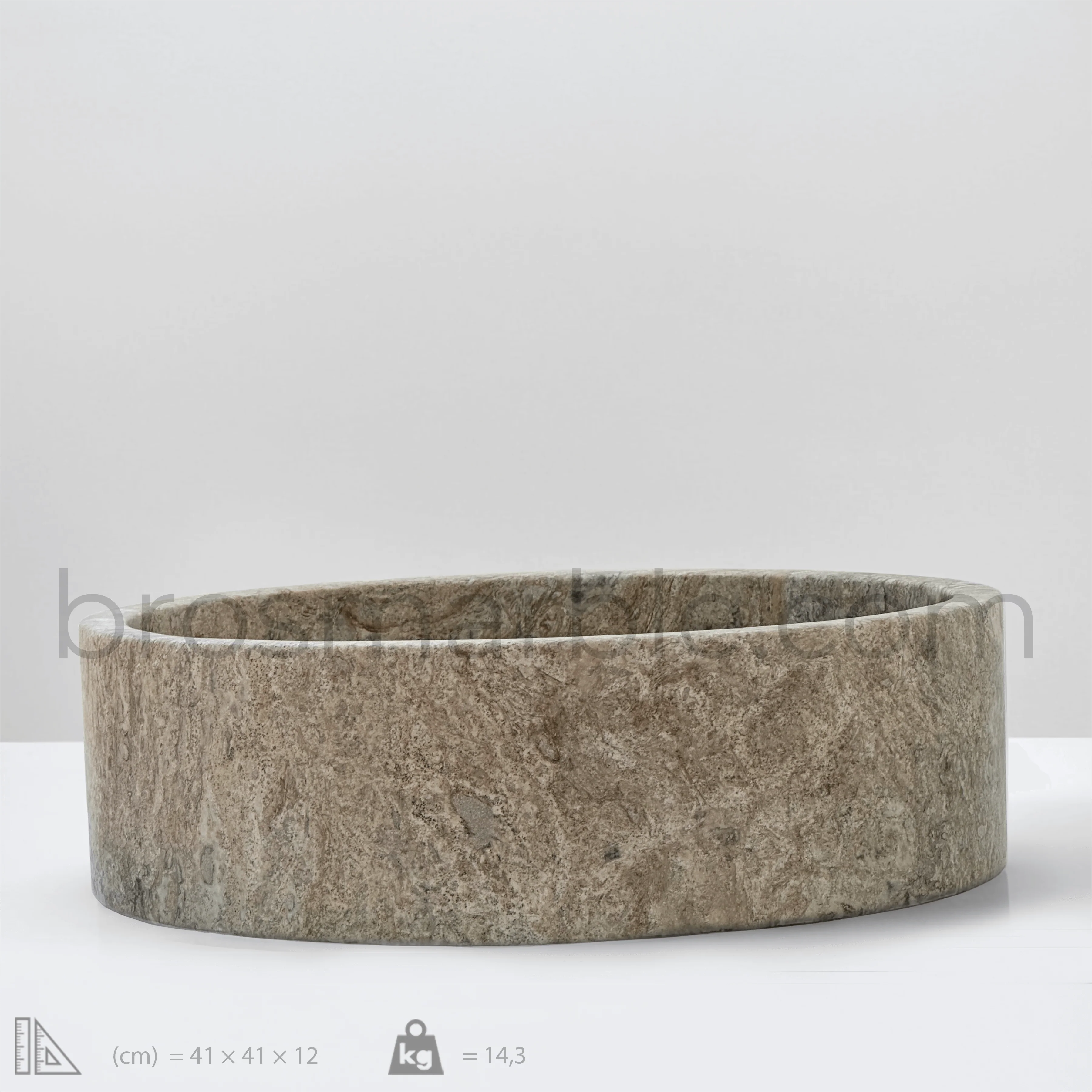 Dark Travertine Sink - Image 3