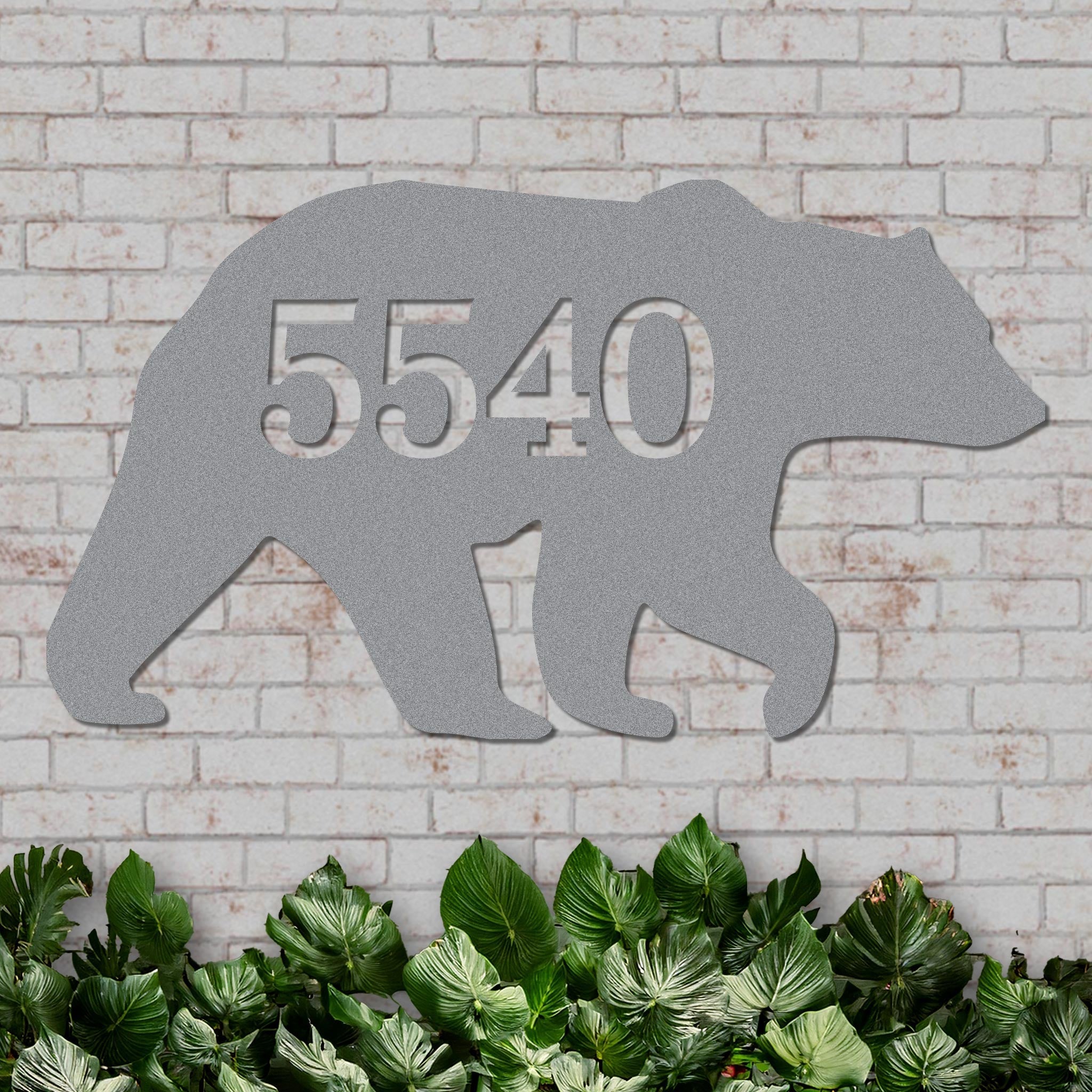 Decorative Bear House Number Sign - Image 3