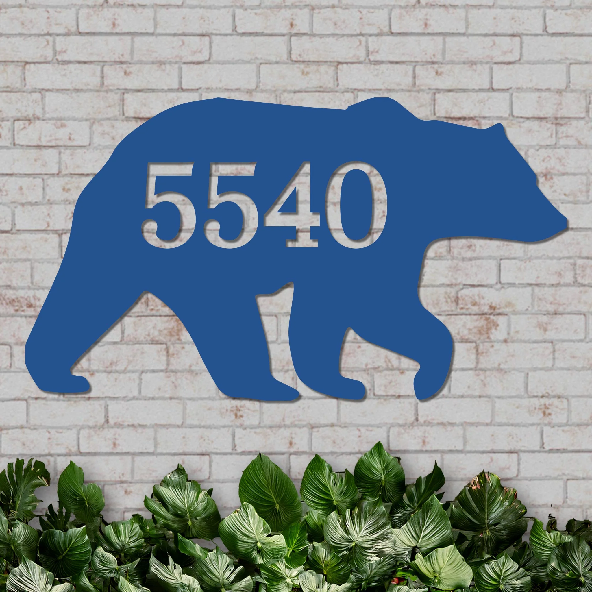 Decorative Bear House Number Sign - Image 4
