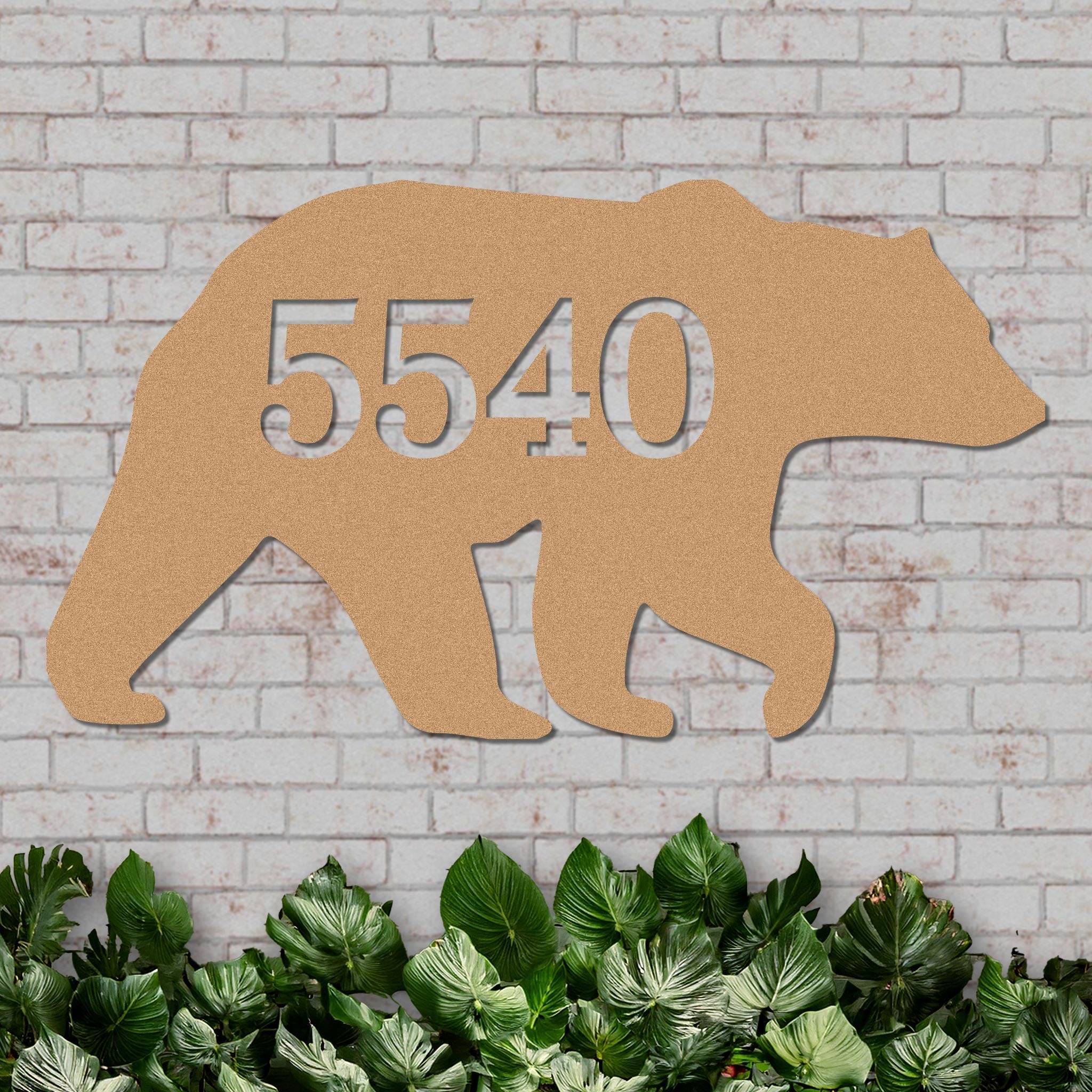 Decorative Bear House Number Sign - Image 5