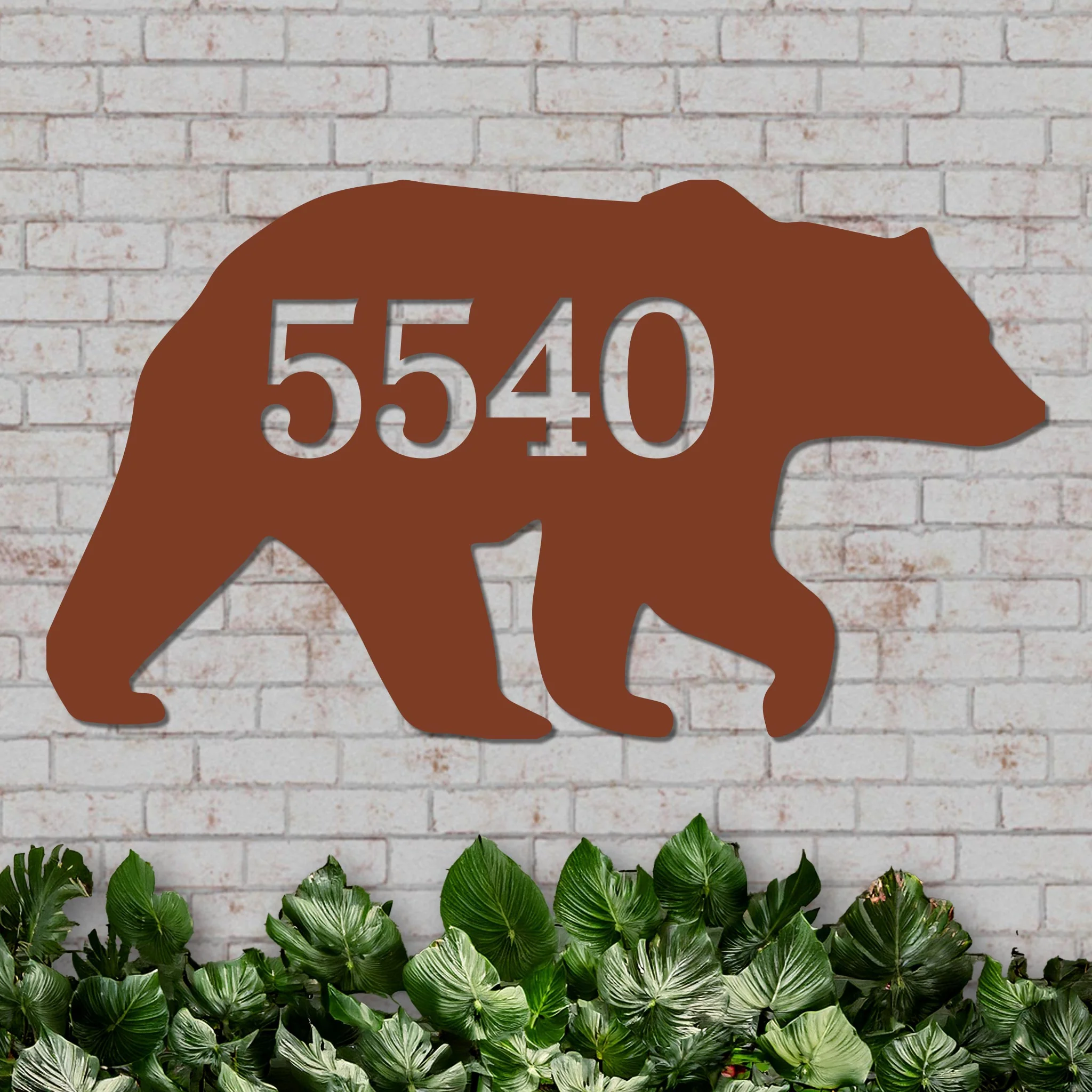 Decorative Bear House Number Sign - Image 6