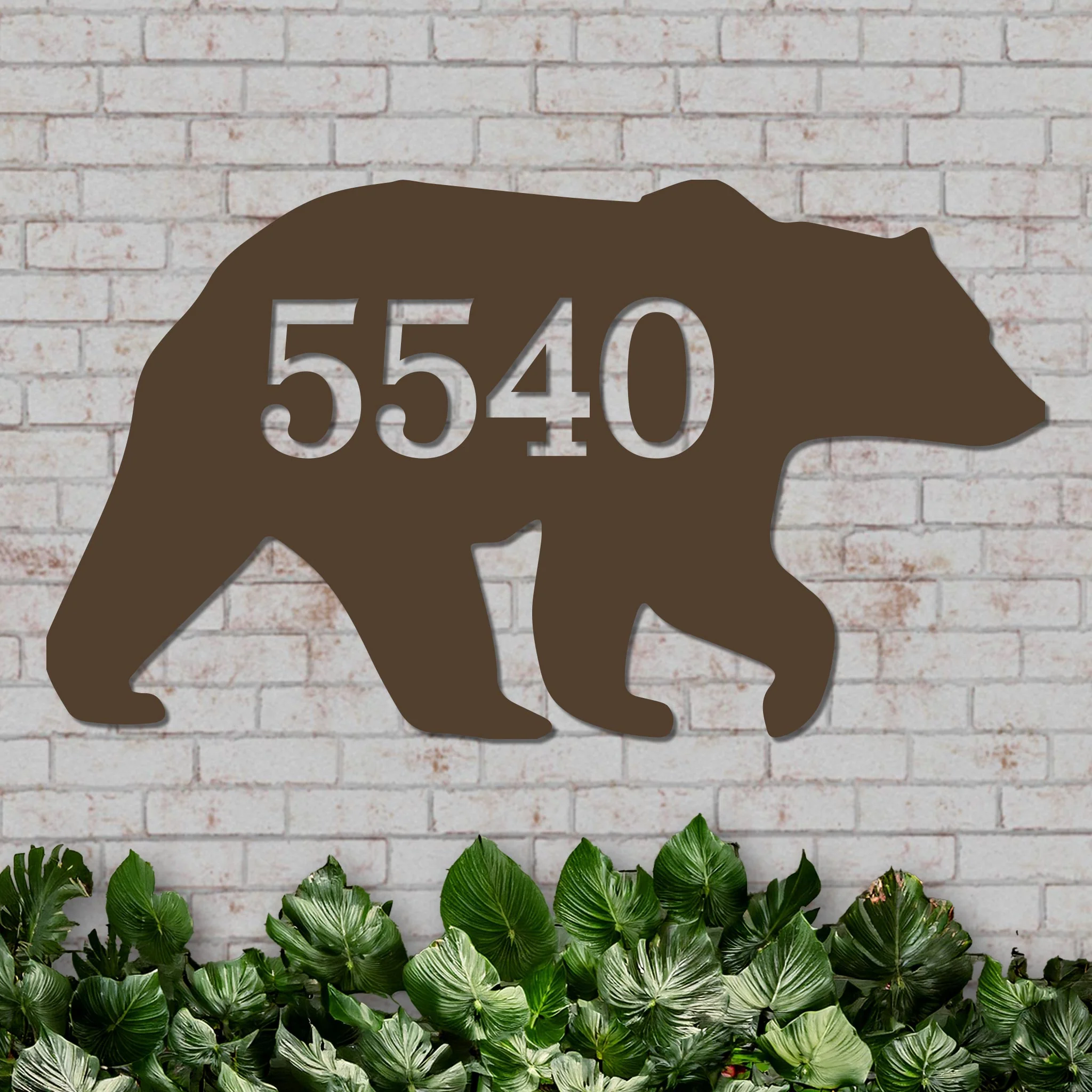 Decorative Bear House Number Sign - Image 7