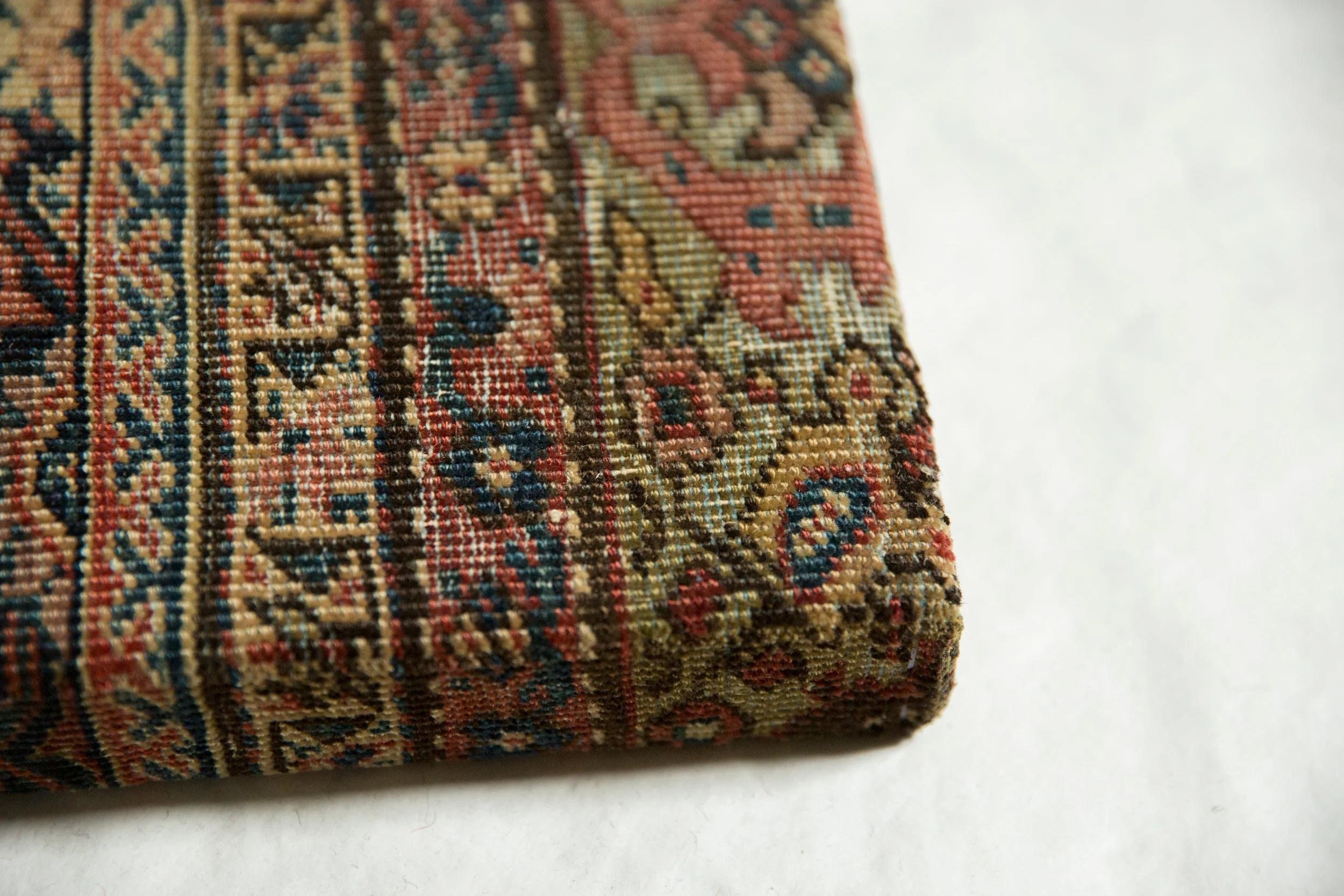 Decorative Cork Board Antique Fereghan Rug Fragment Art - Image 8