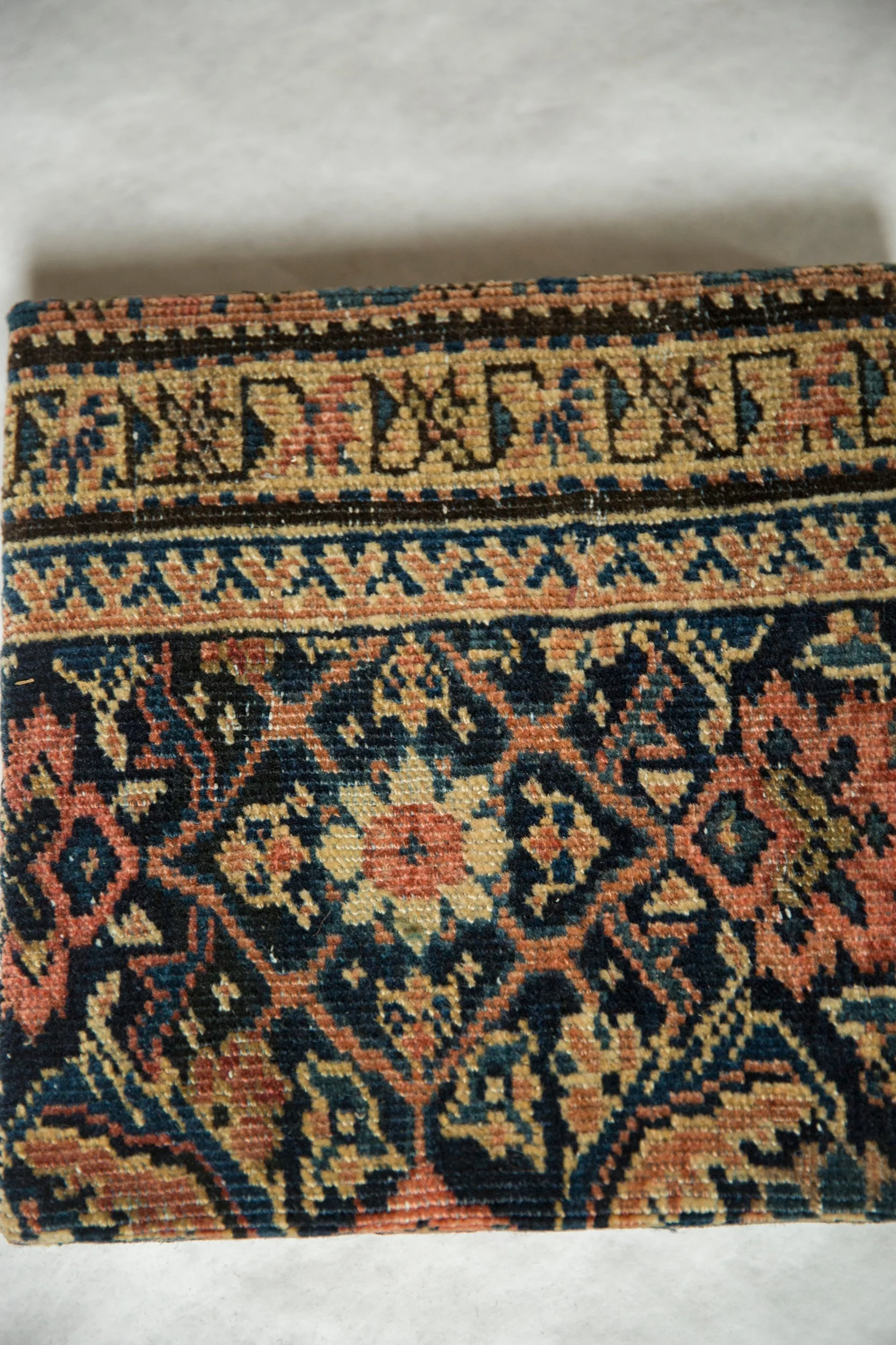 Decorative Cork Board Antique Fereghan Rug Fragment Art - Image 5