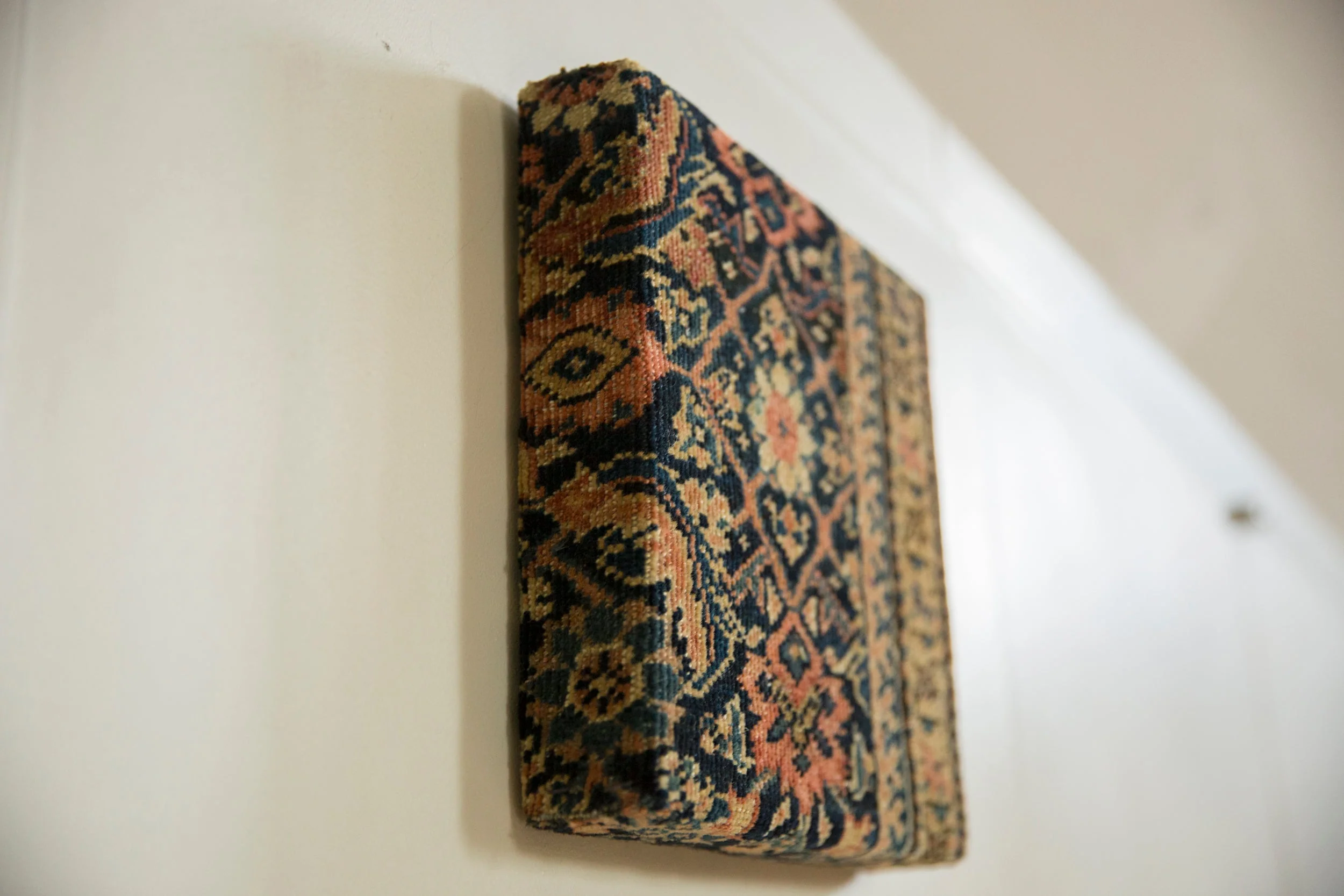 Decorative Cork Board Antique Fereghan Rug Fragment Art - Image 7