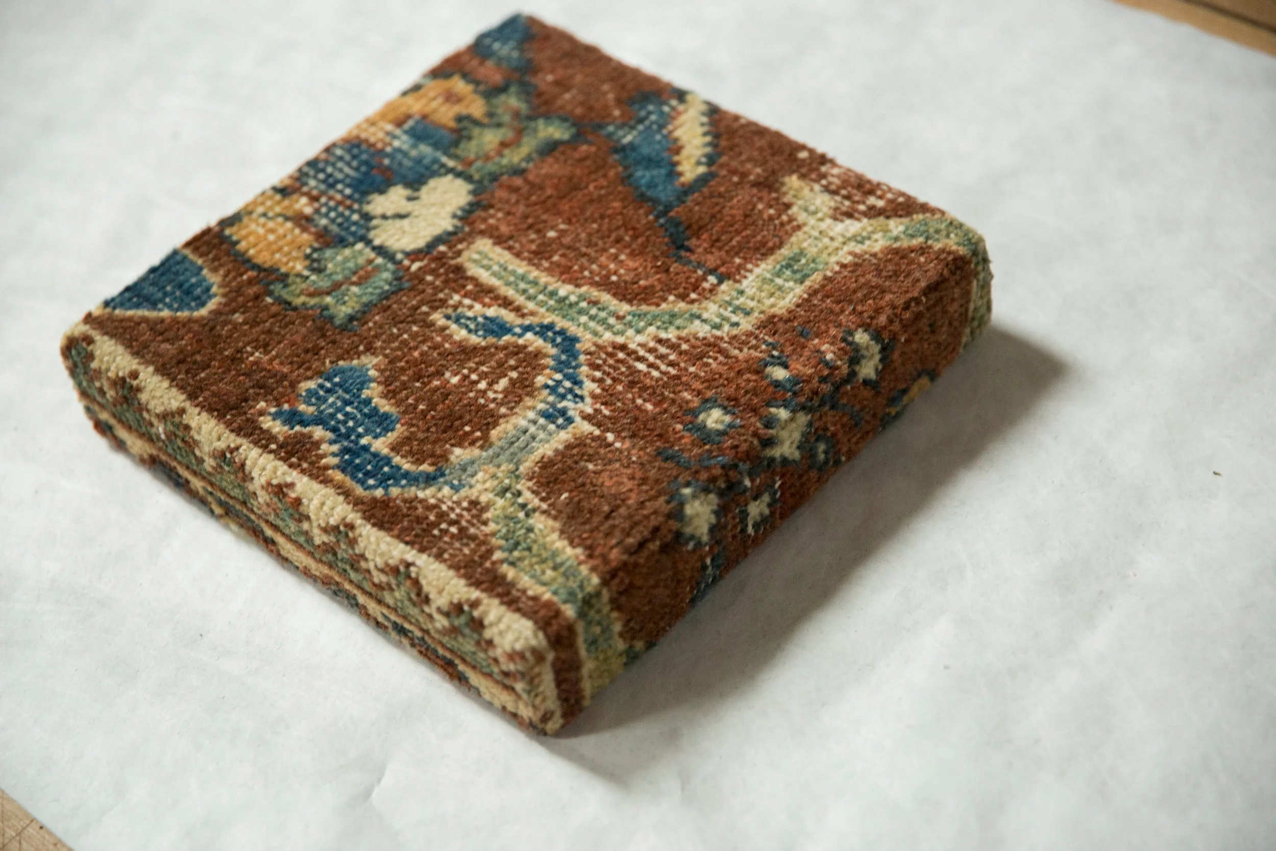 Decorative Cork Board Antique Ziegler Mahal Rug Fragment Art - Image 2