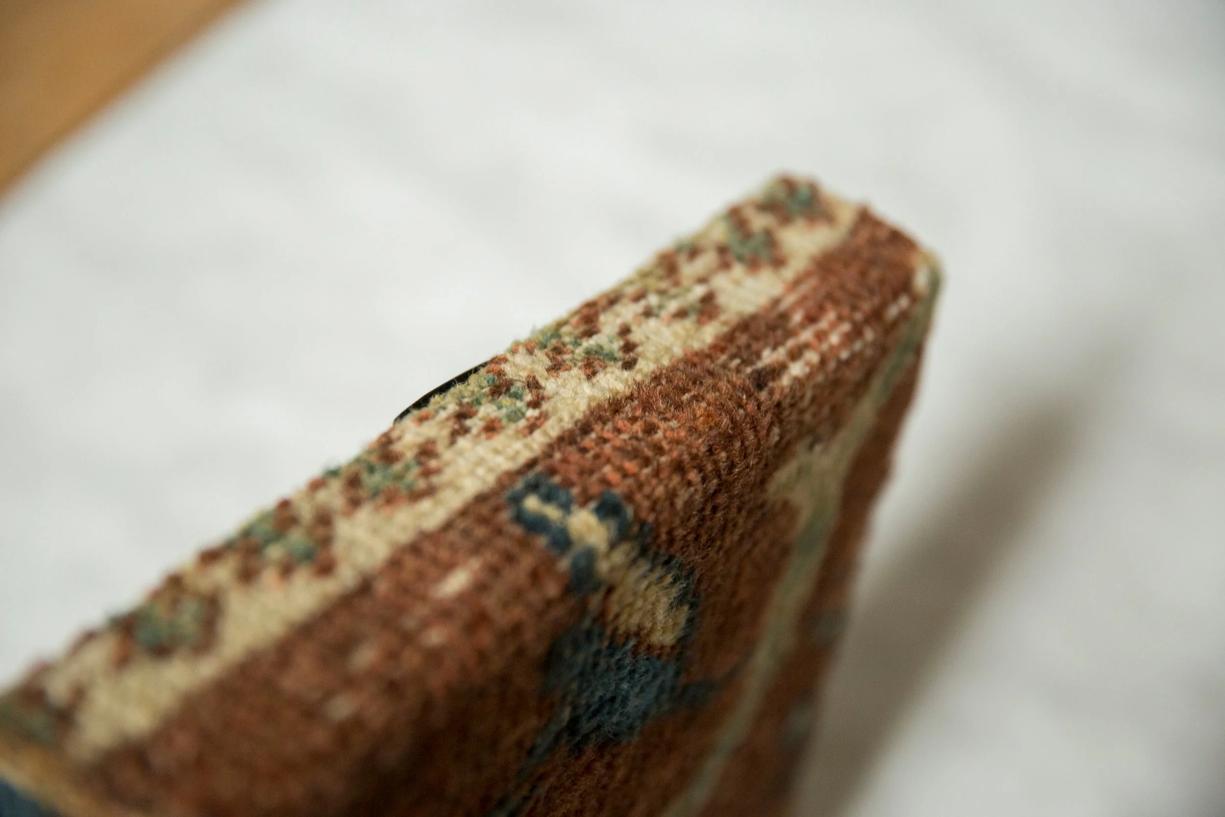 Decorative Cork Board Antique Ziegler Mahal Rug Fragment Art - Image 5