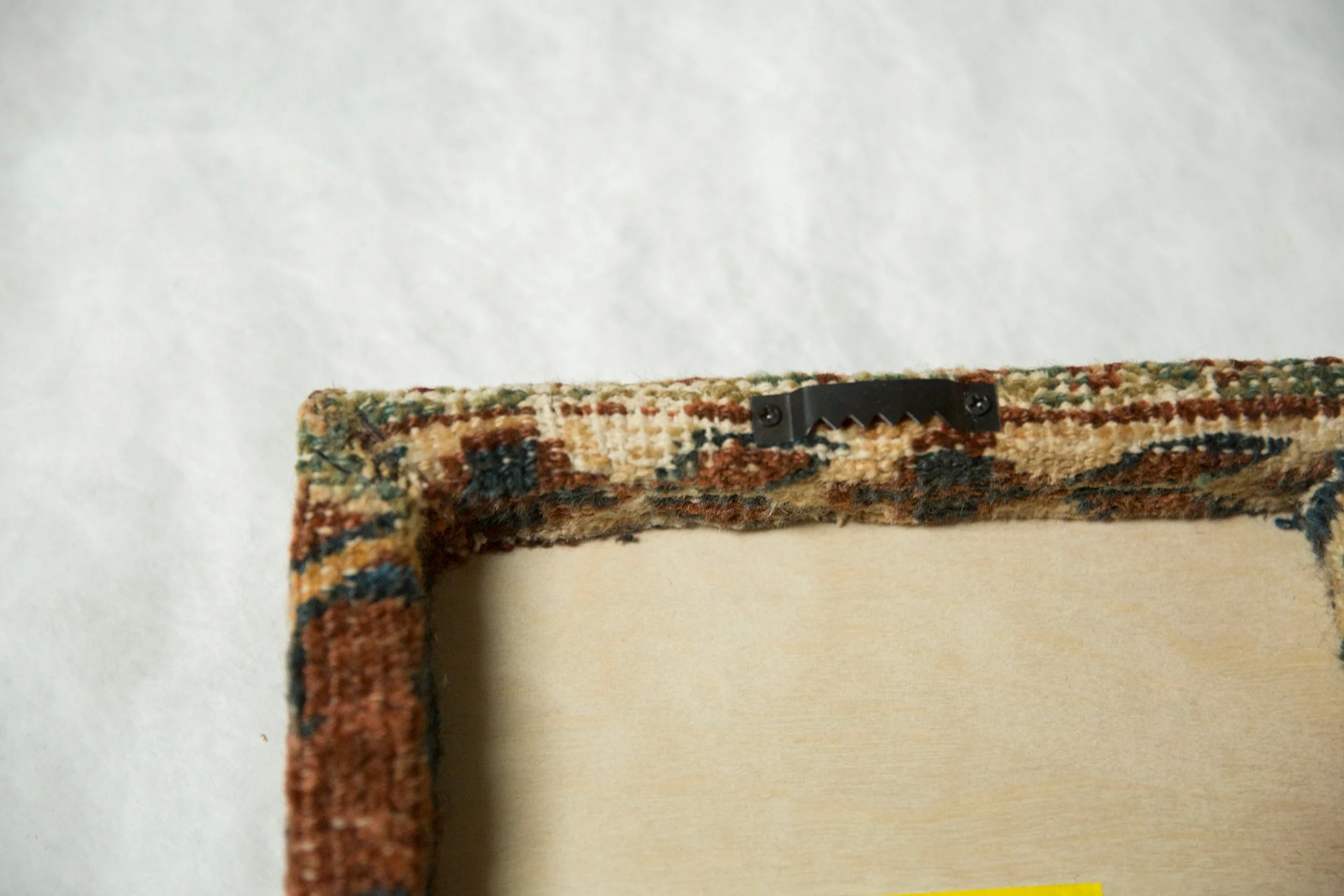 Decorative Cork Board Antique Ziegler Mahal Rug Fragment Art - Image 6