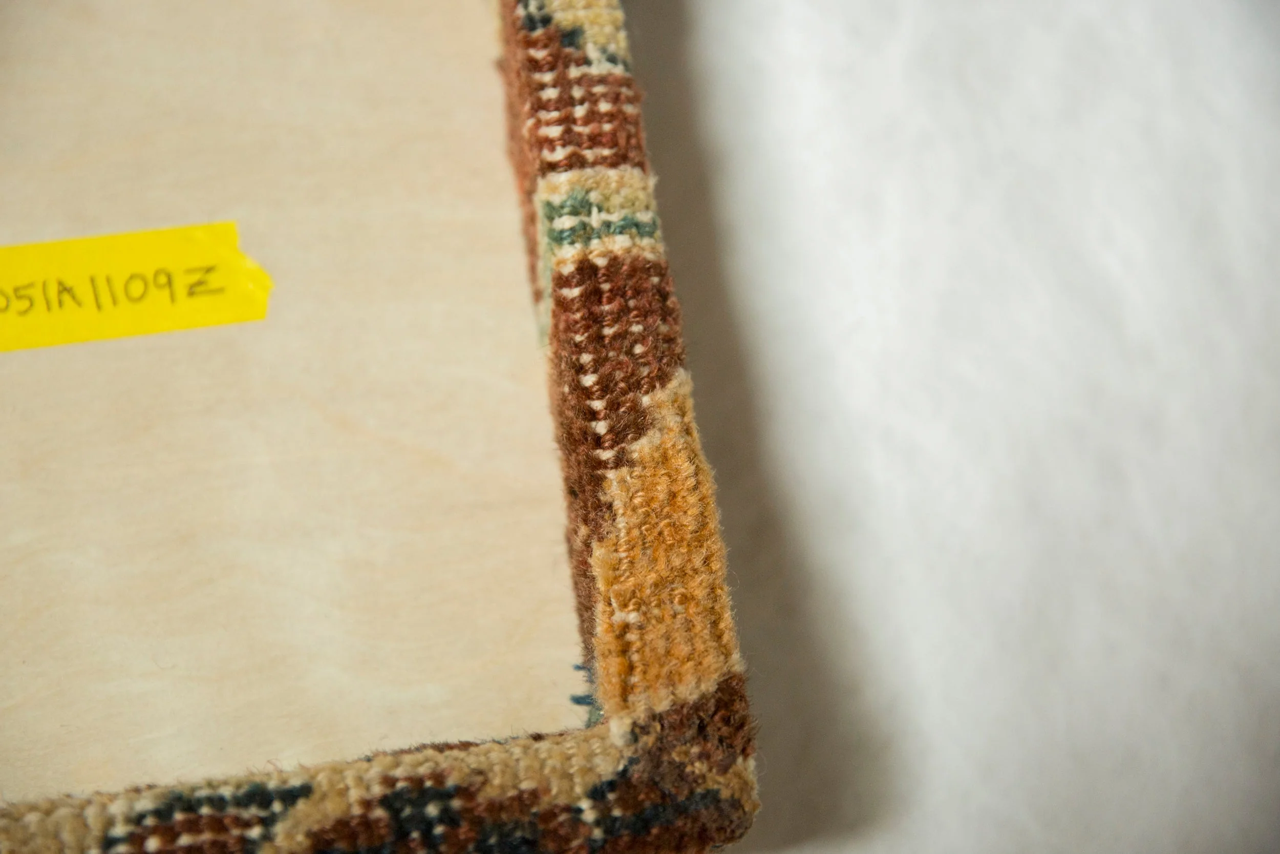Decorative Cork Board Antique Ziegler Mahal Rug Fragment Art - Image 7