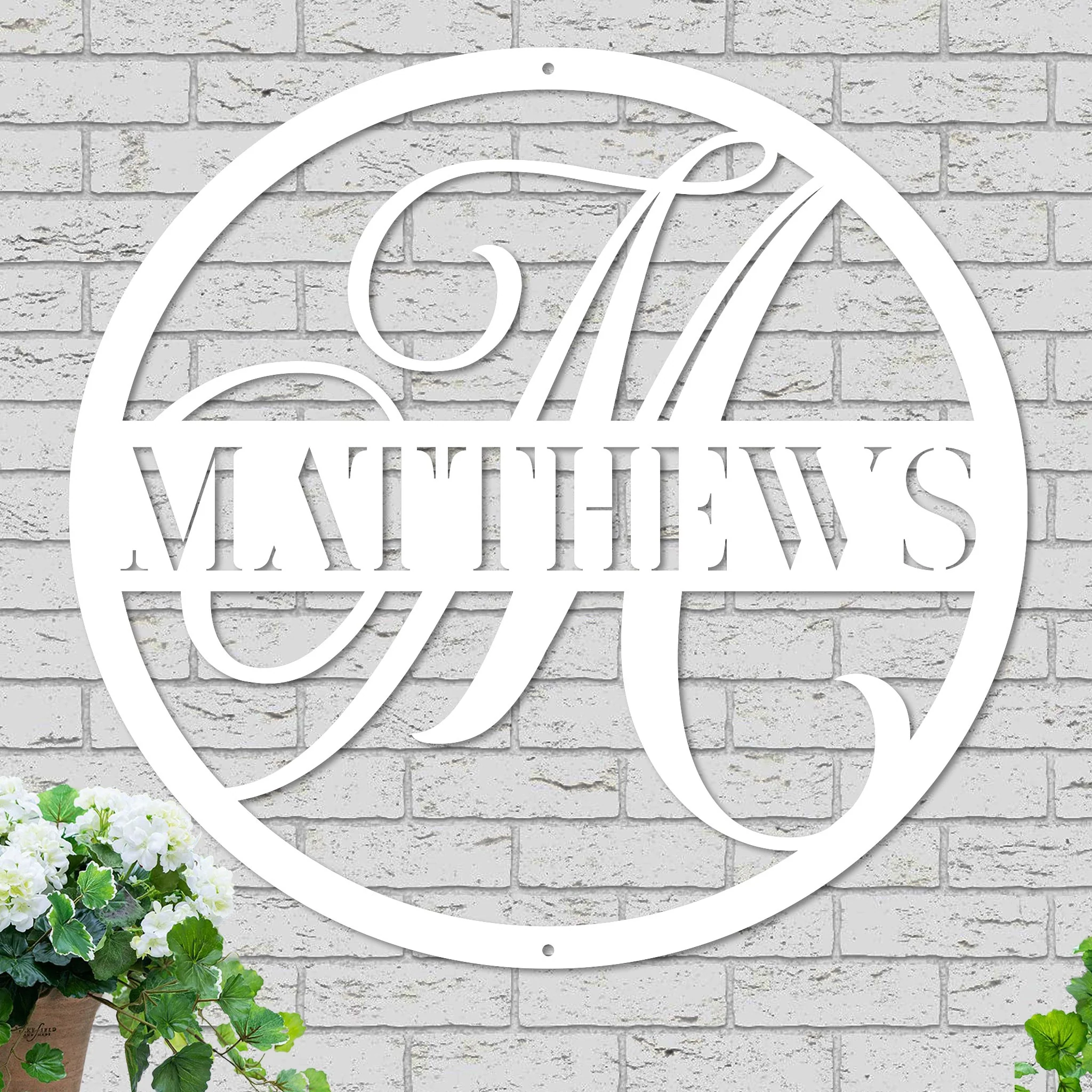 Decorative Monogram Initial and Name - Image 2