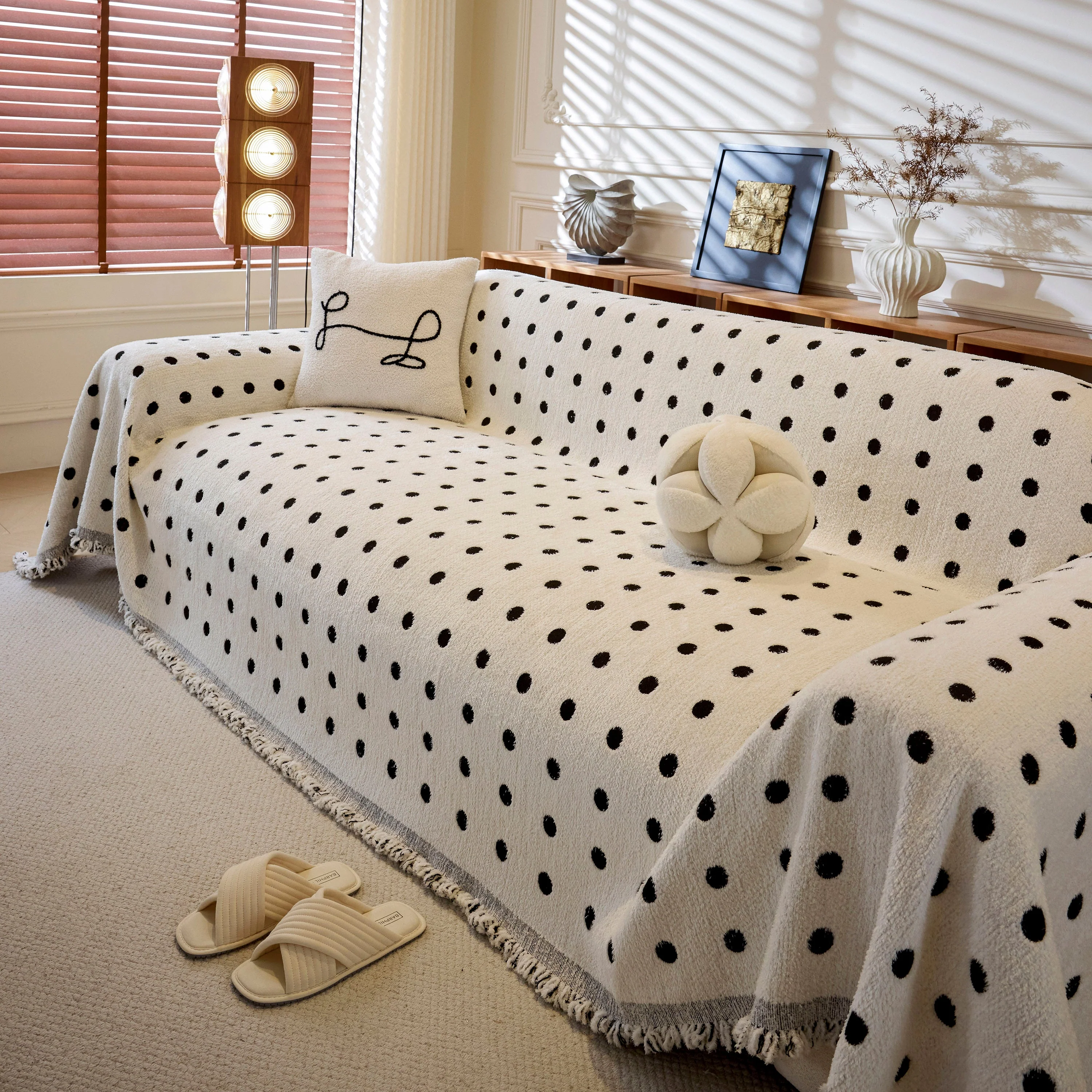 Decorative Plush Textured Woven Sofa Cover Throw, Cozy Soft Couch Protector Blanket - Image 29