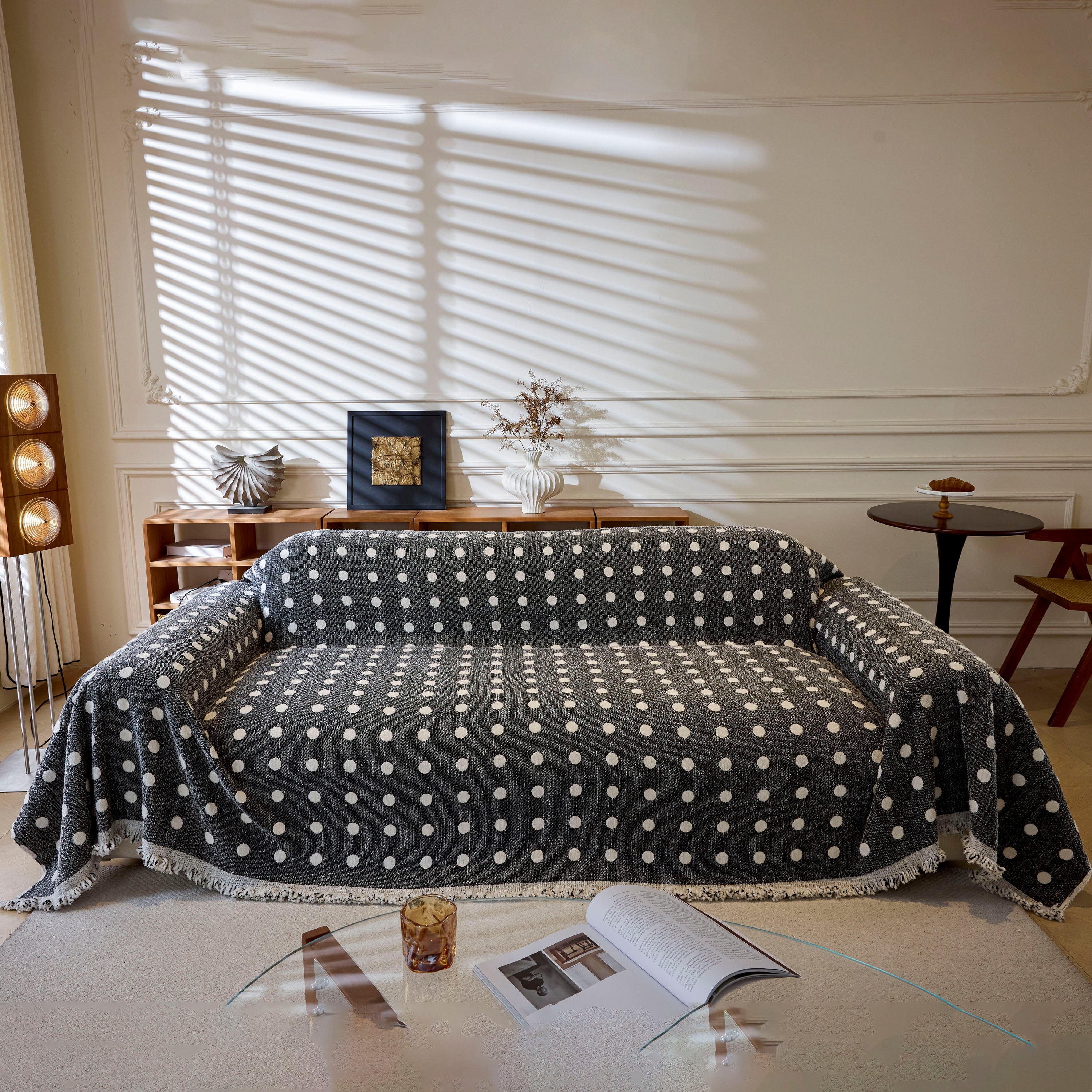 Decorative Plush Textured Woven Sofa Cover Throw, Cozy Soft Couch Protector Blanket - Image 50