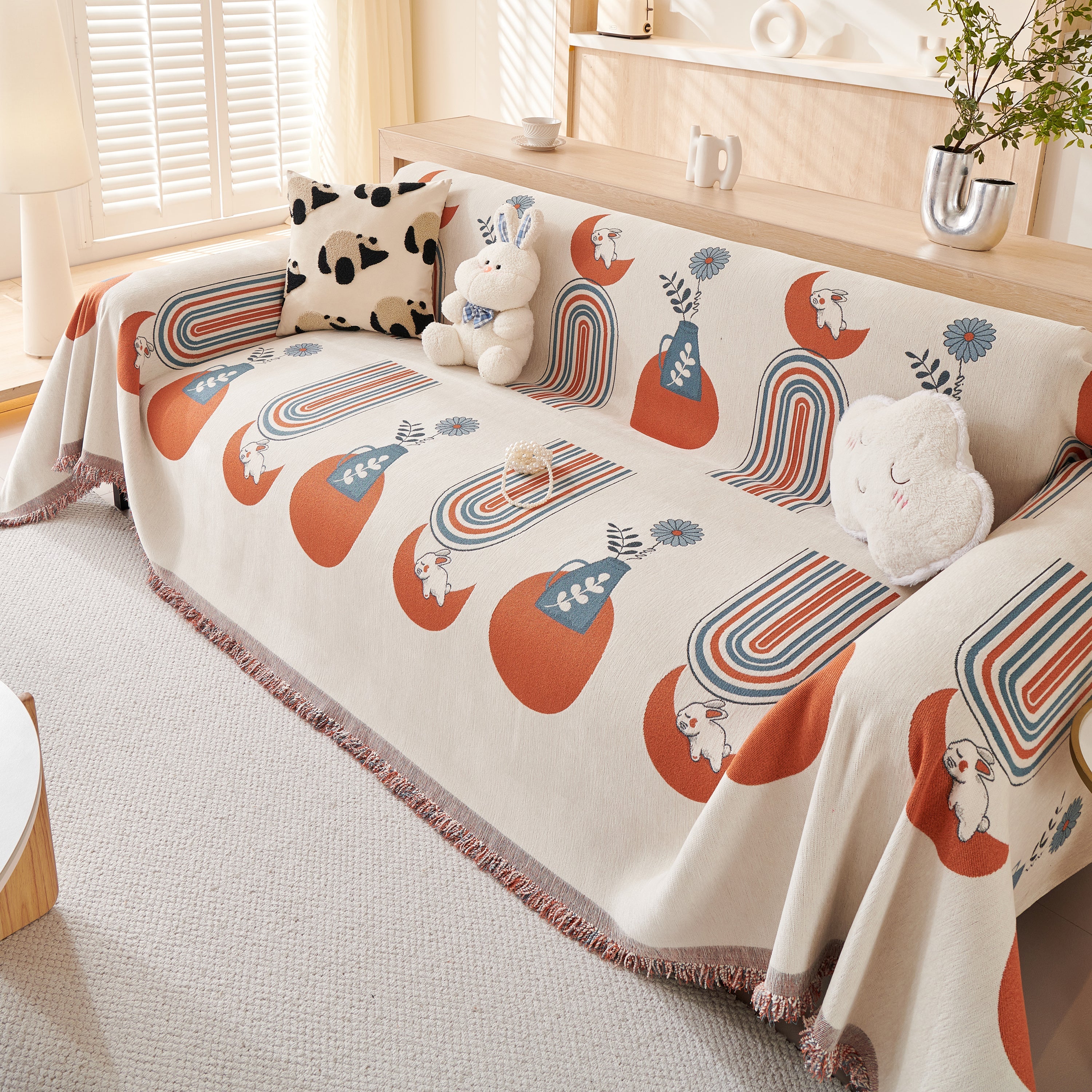 Decorative Throw Blankets for Couch Reversible Chenille Furniture Throw Covers for Sectional Sofa - Image 12