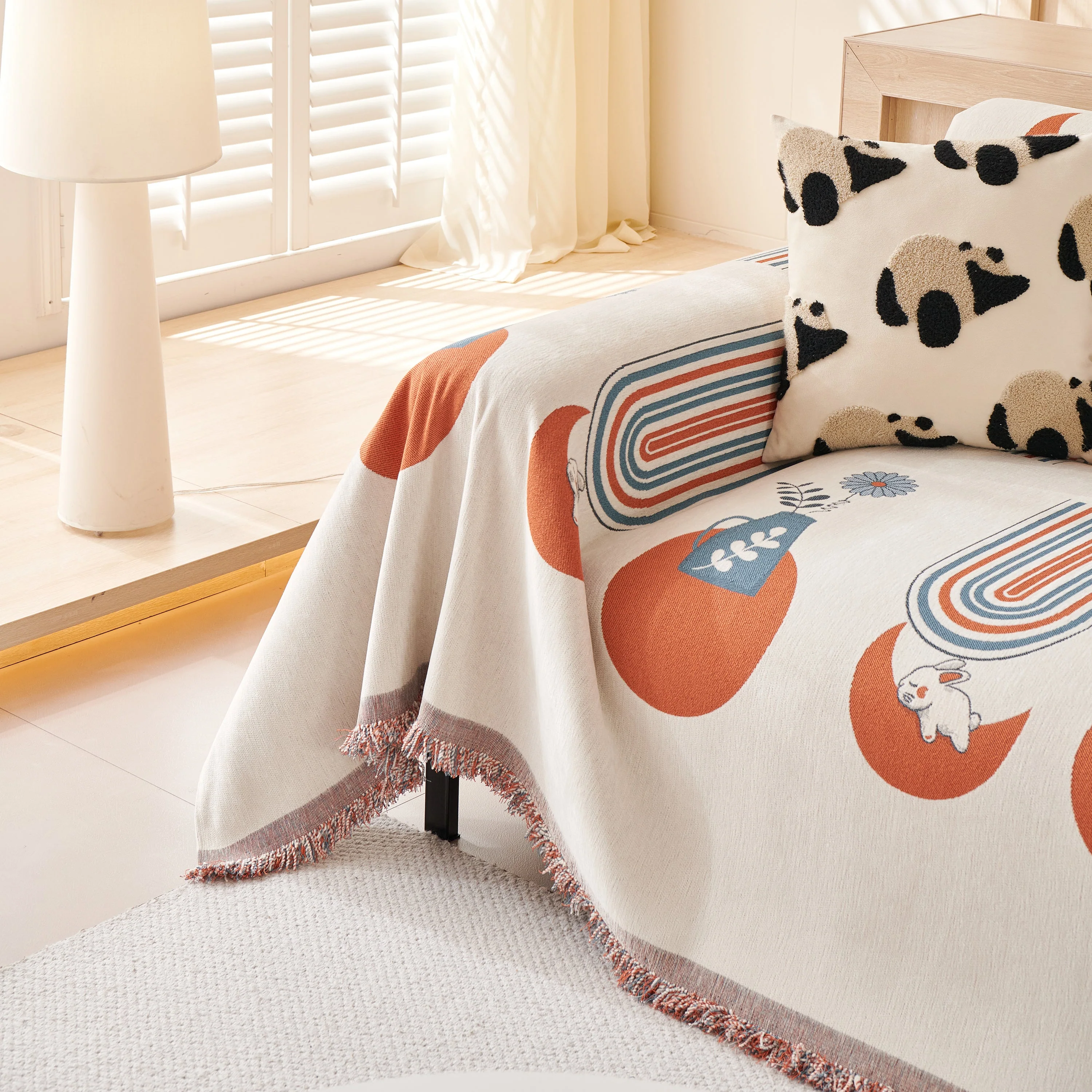 Decorative Throw Blankets for Couch Reversible Chenille Furniture Throw Covers for Sectional Sofa - Image 17
