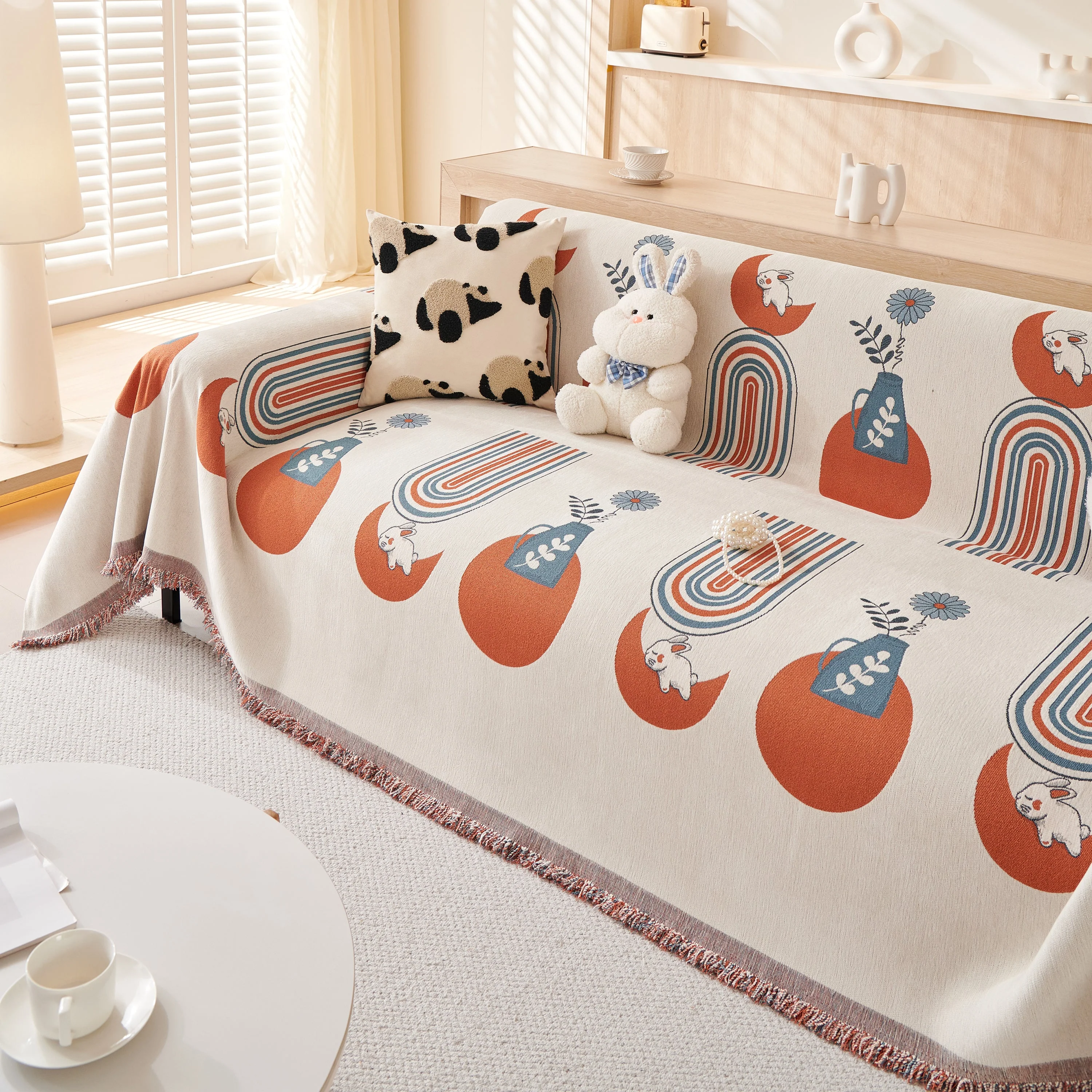 Decorative Throw Blankets for Couch Reversible Chenille Furniture Throw Covers for Sectional Sofa - Image 19