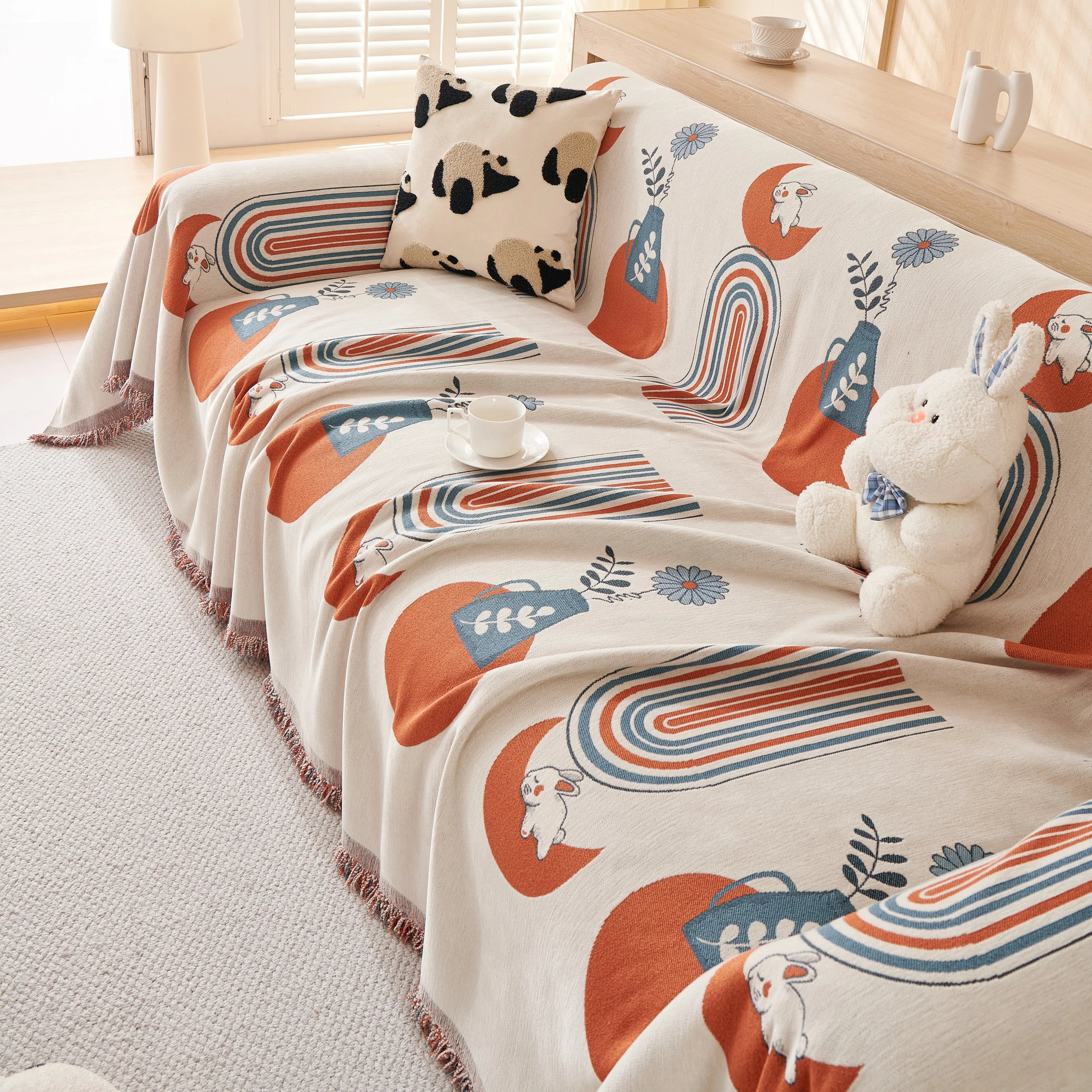 Decorative Throw Blankets for Couch Reversible Chenille Furniture Throw Covers for Sectional Sofa - Image 21