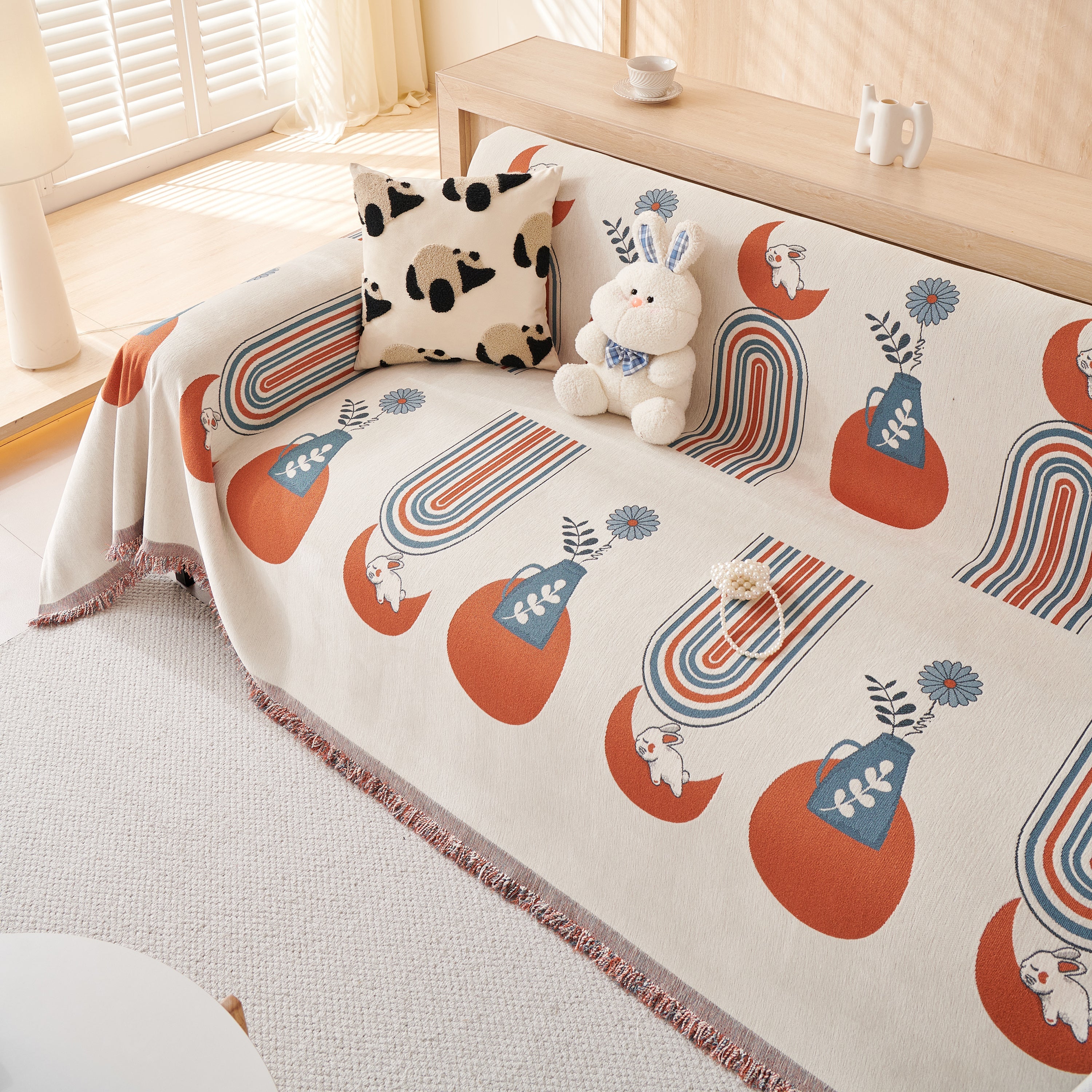 Decorative Throw Blankets for Couch Reversible Chenille Furniture Throw Covers for Sectional Sofa - Image 22