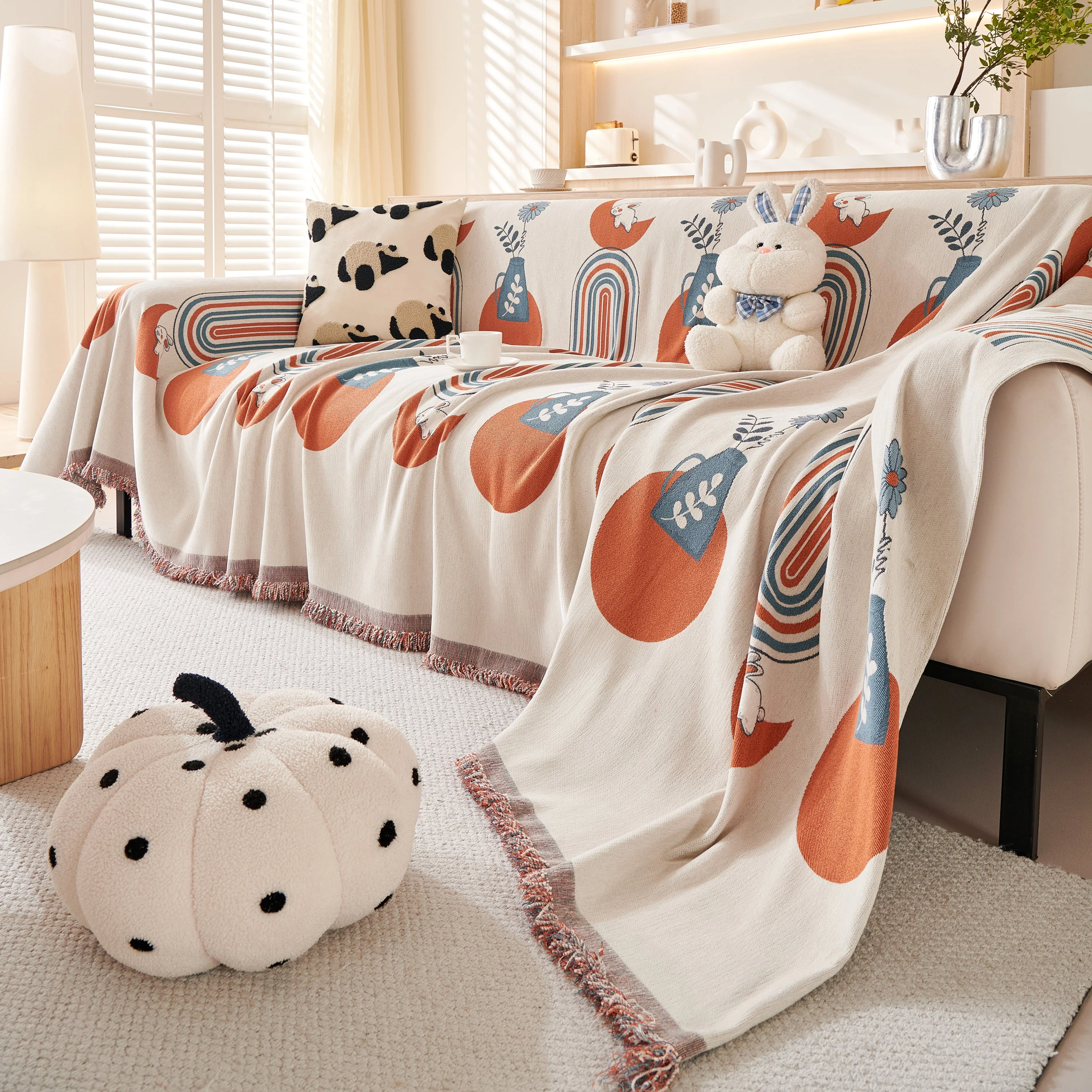 Decorative Throw Blankets for Couch Reversible Chenille Furniture Throw Covers for Sectional Sofa - Image 24
