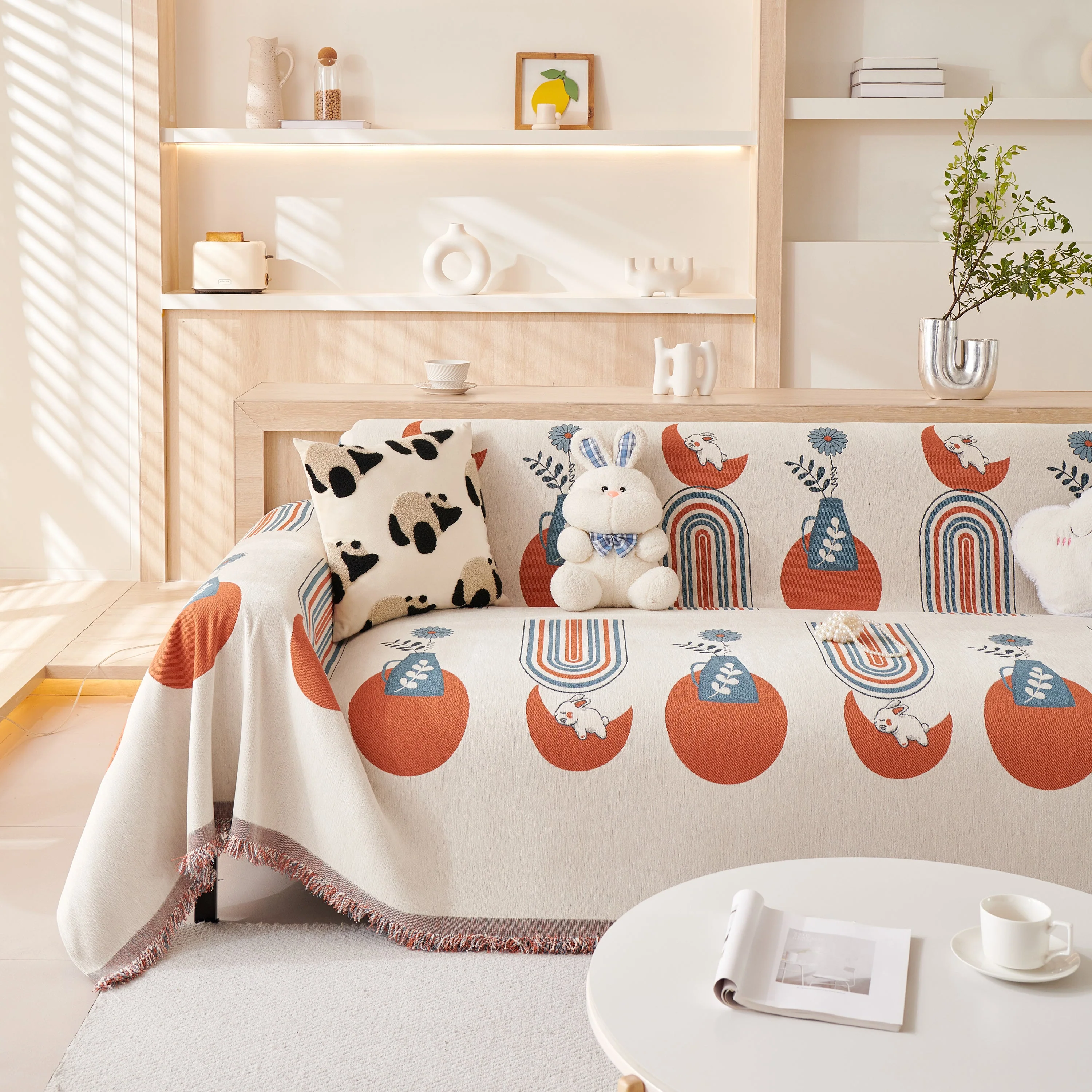 Decorative Throw Blankets for Couch Reversible Chenille Furniture Throw Covers for Sectional Sofa - Image 28