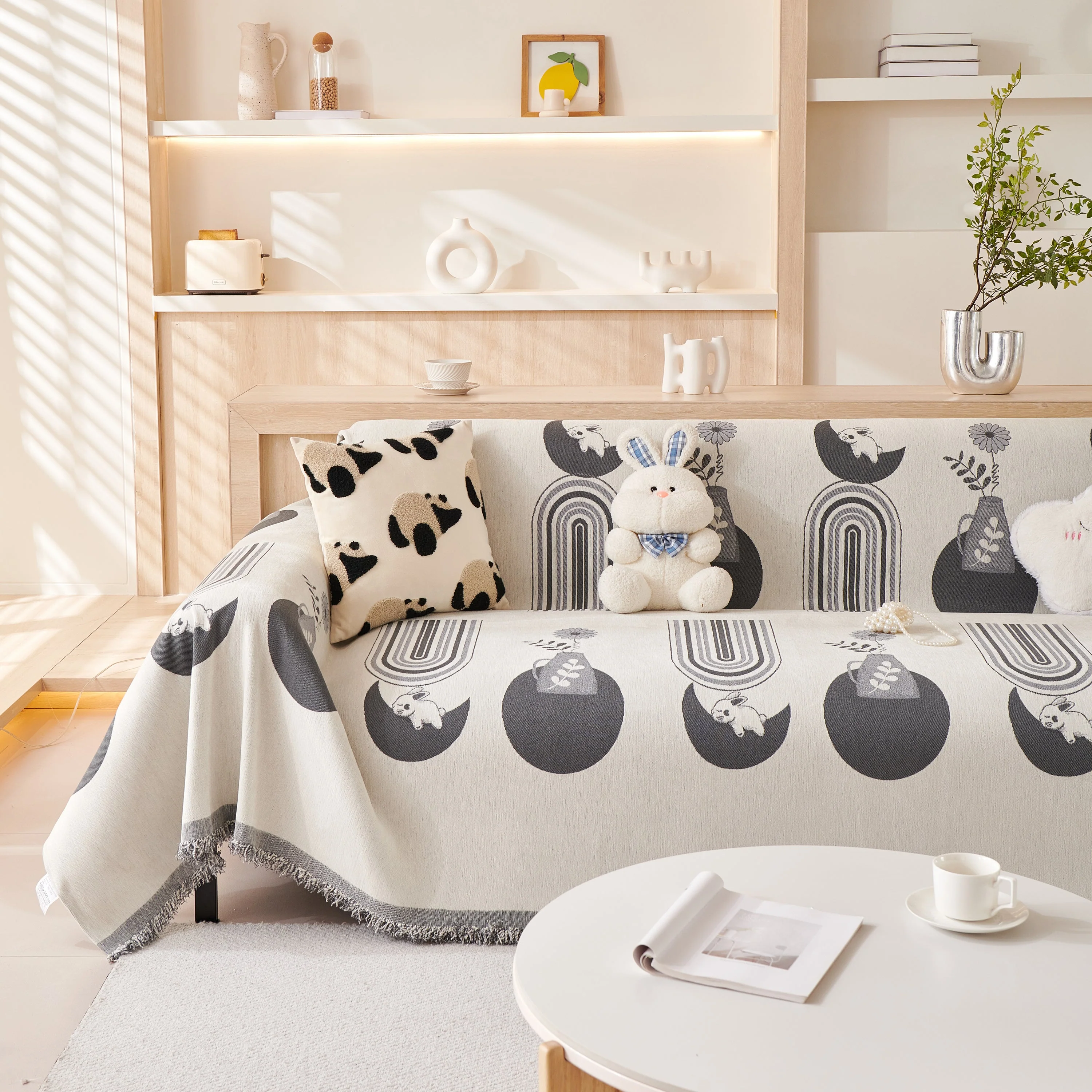 Decorative Throw Blankets for Couch Reversible Chenille Furniture Throw Covers for Sectional Sofa - Image 29