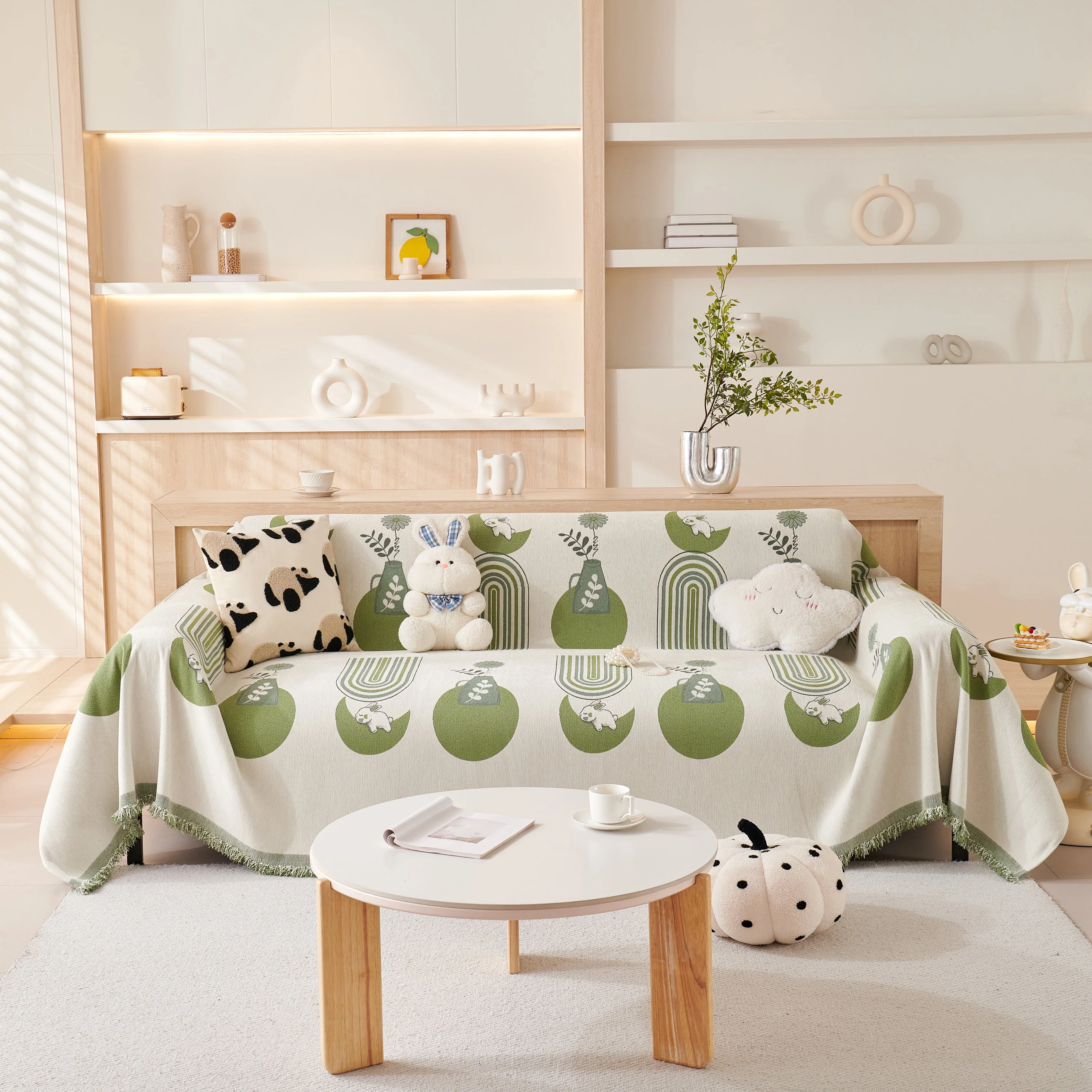 Decorative Throw Blankets for Couch Reversible Chenille Furniture Throw Covers for Sectional Sofa - Image 32