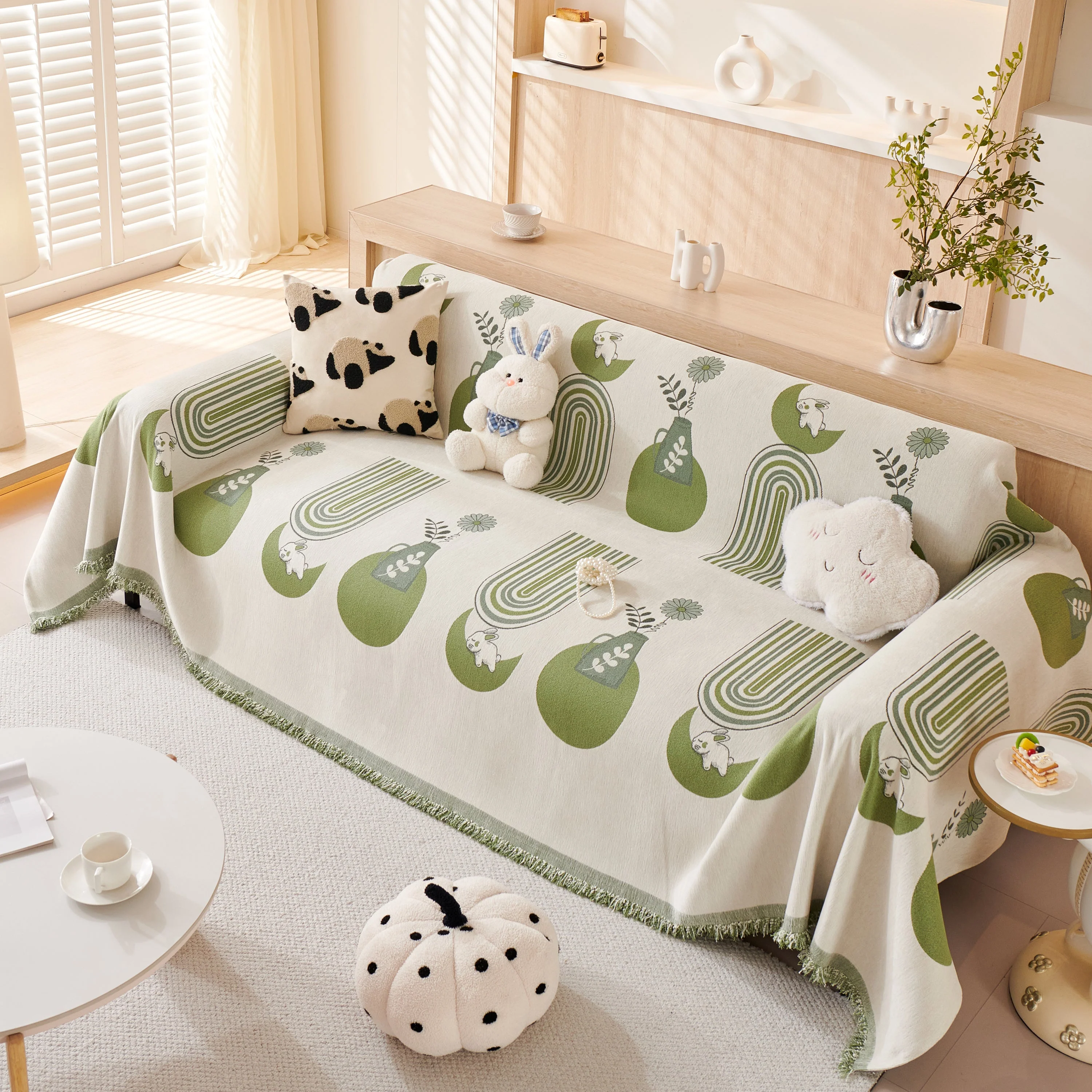 Decorative Throw Blankets for Couch Reversible Chenille Furniture Throw Covers for Sectional Sofa - Image 34