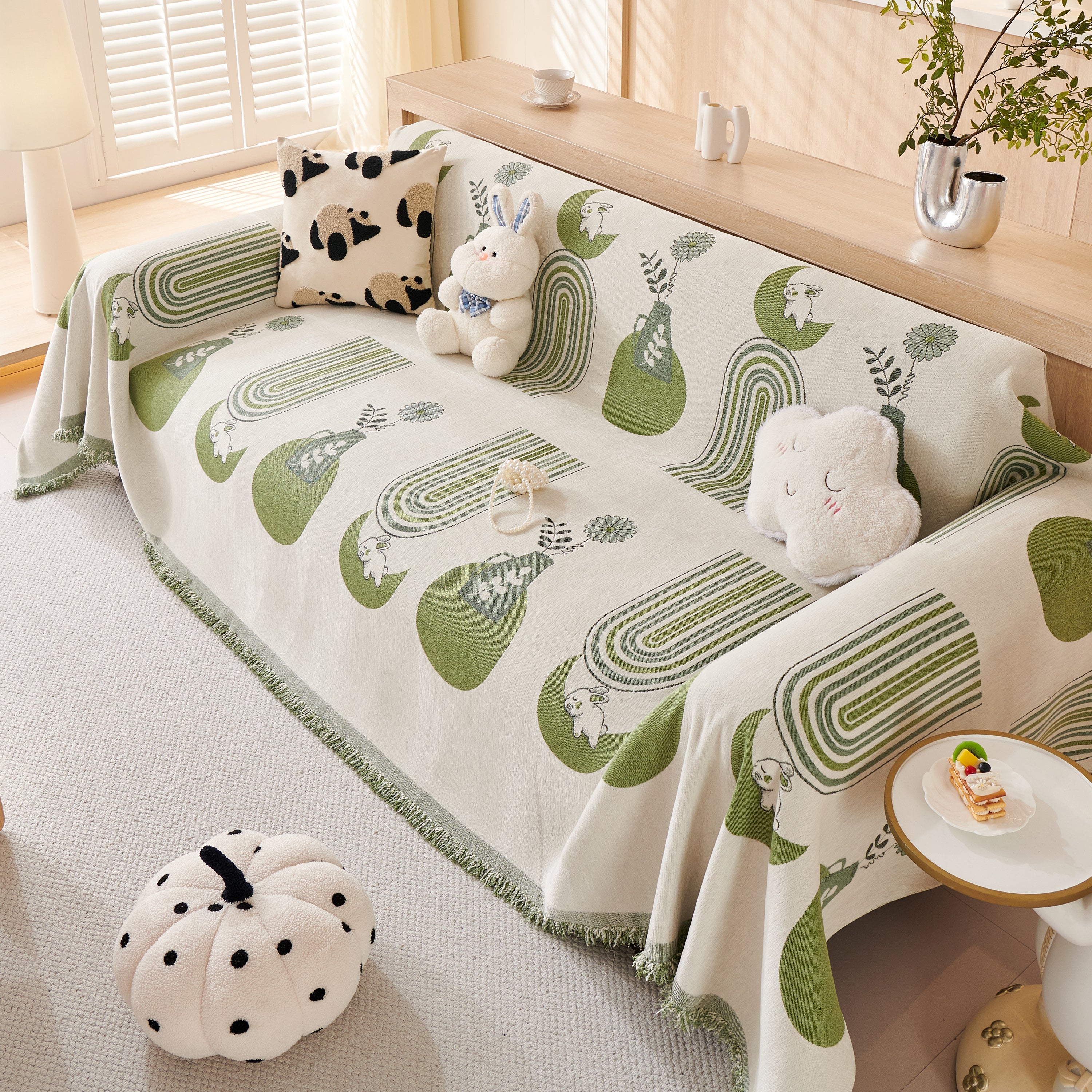 Decorative Throw Blankets for Couch Reversible Chenille Furniture Throw Covers for Sectional Sofa - Image 40