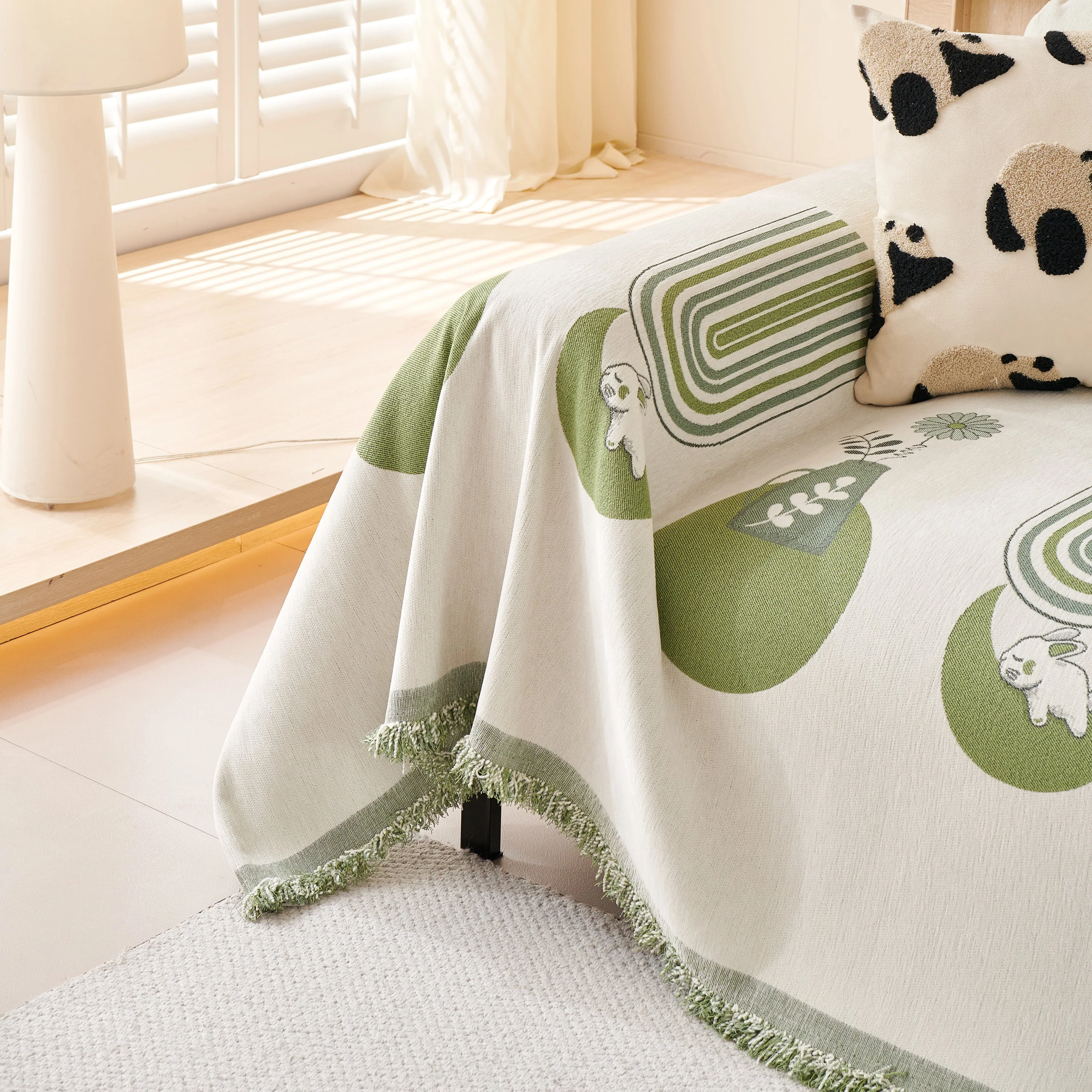 Decorative Throw Blankets for Couch Reversible Chenille Furniture Throw Covers for Sectional Sofa - Image 42