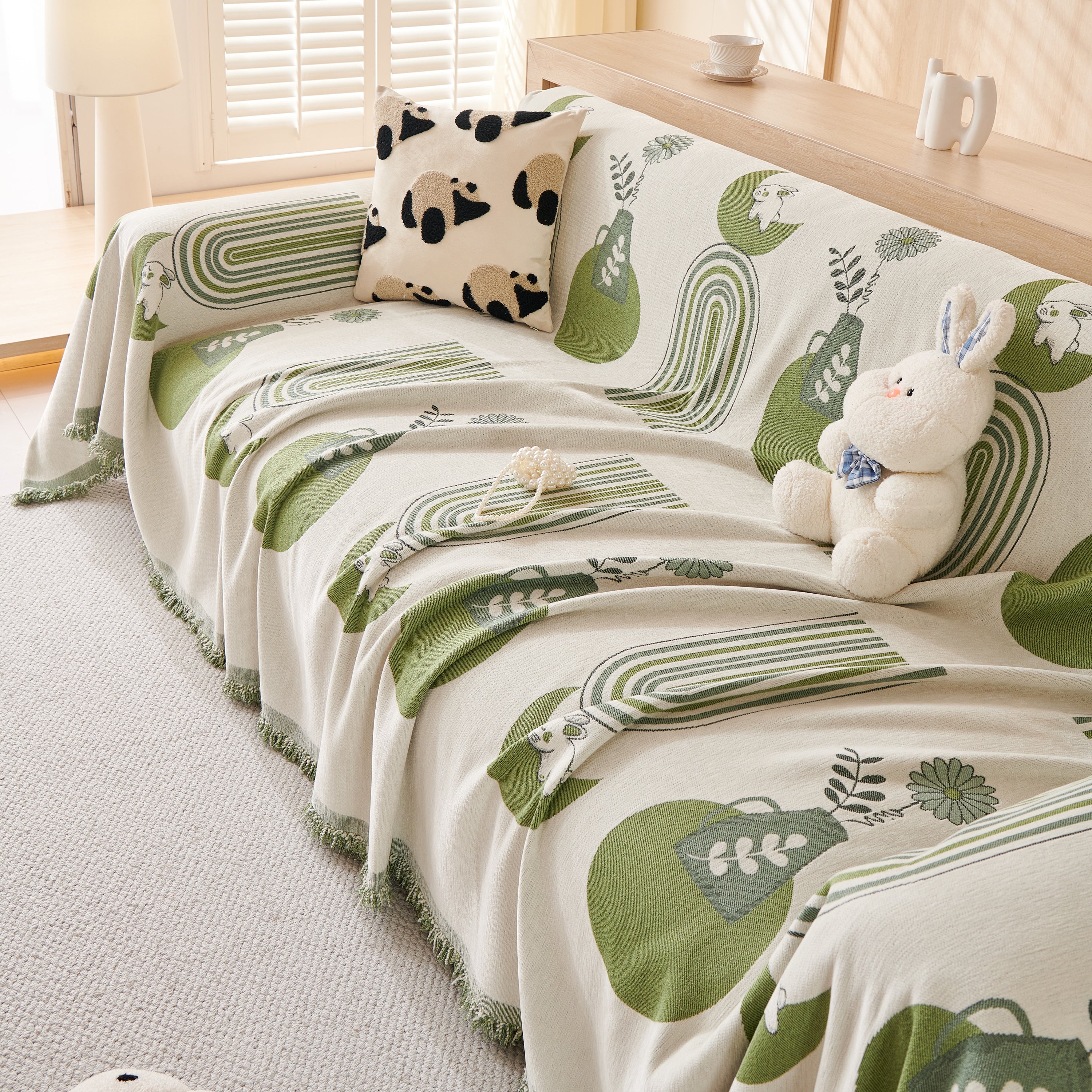Decorative Throw Blankets for Couch Reversible Chenille Furniture Throw Covers for Sectional Sofa - Image 46
