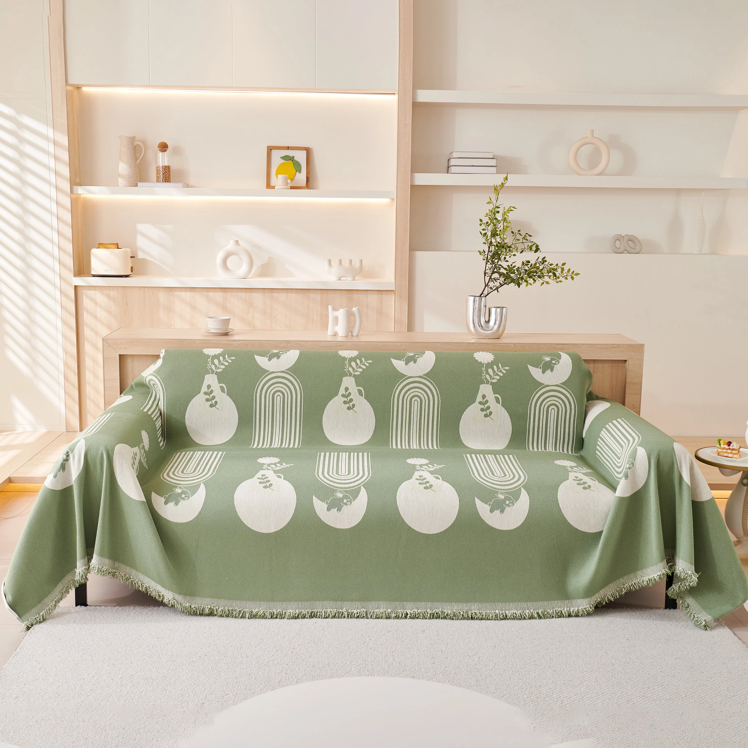 Decorative Throw Blankets for Couch Reversible Chenille Furniture Throw Covers for Sectional Sofa - Image 47