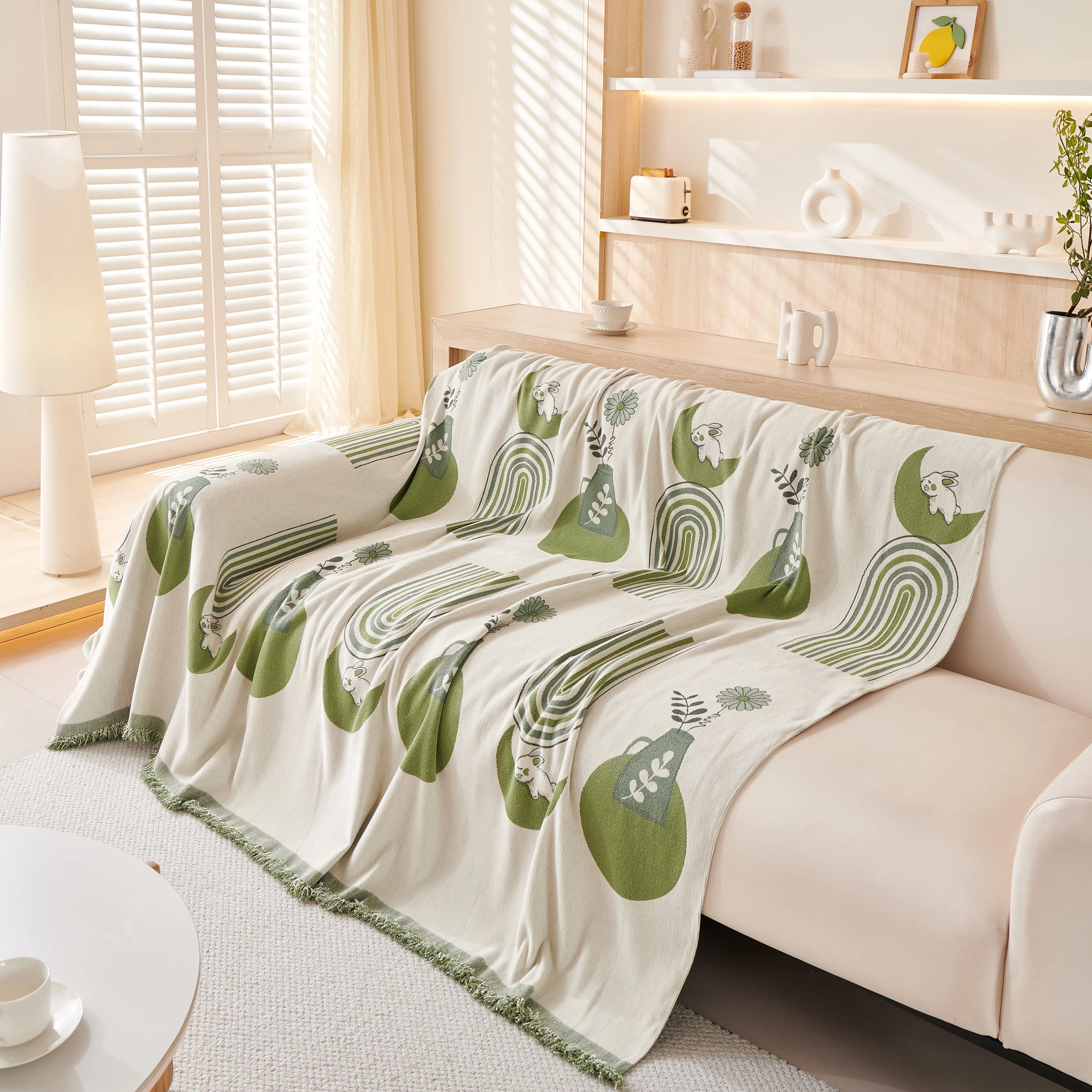 Decorative Throw Blankets for Couch Reversible Chenille Furniture Throw Covers for Sectional Sofa - Image 48