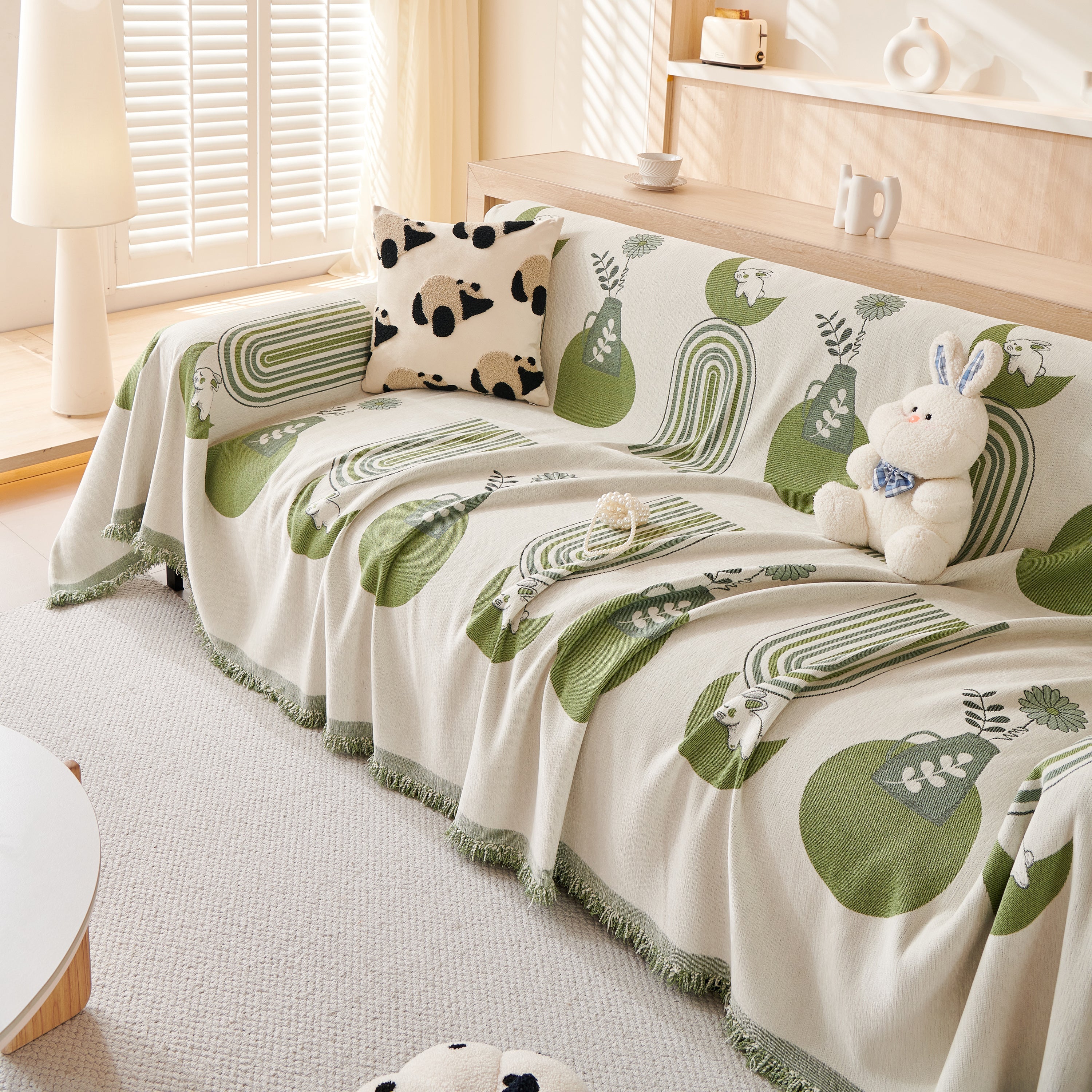 Decorative Throw Blankets for Couch Reversible Chenille Furniture Throw Covers for Sectional Sofa - Image 52
