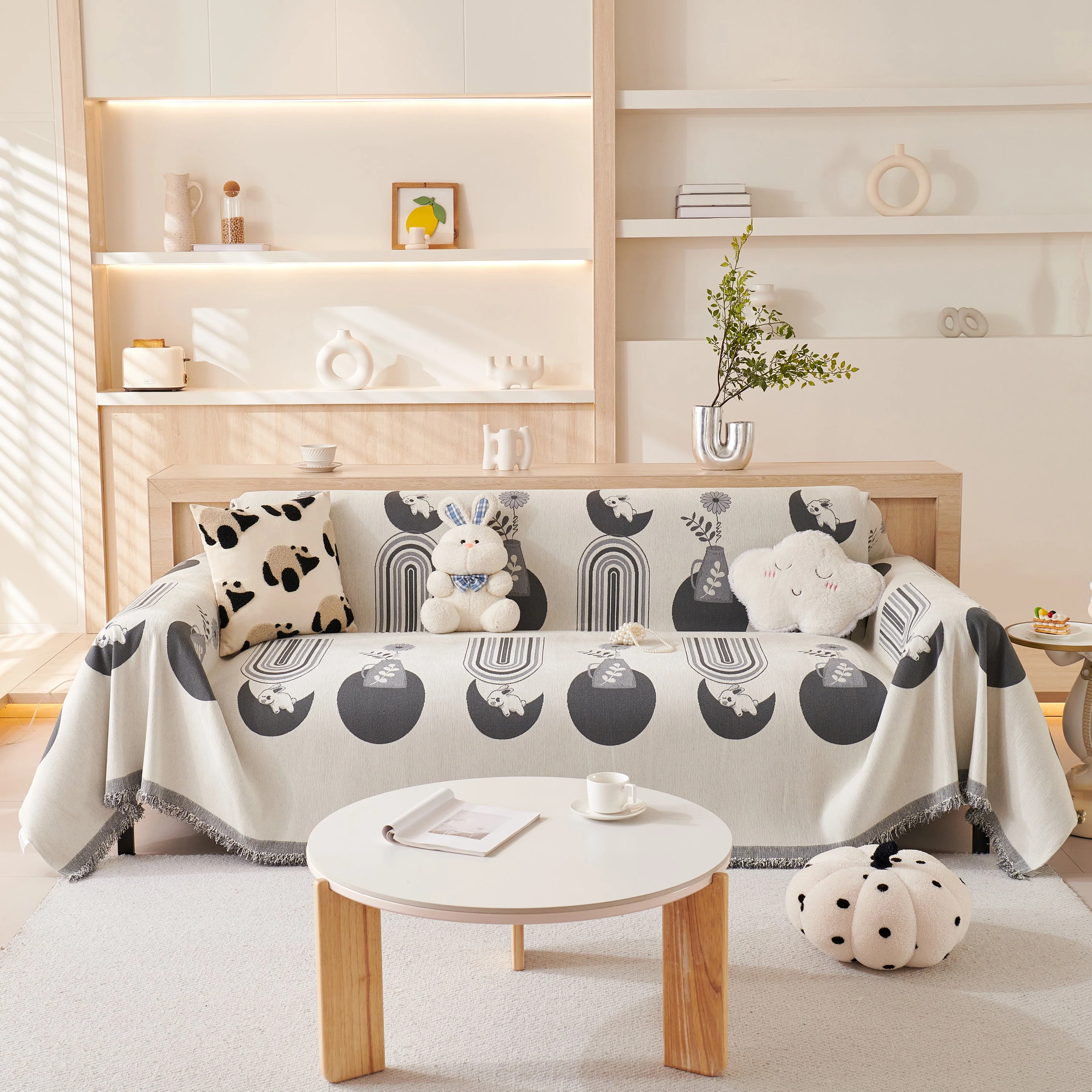 Decorative Throw Blankets for Couch Reversible Chenille Furniture Throw Covers for Sectional Sofa - Image 53