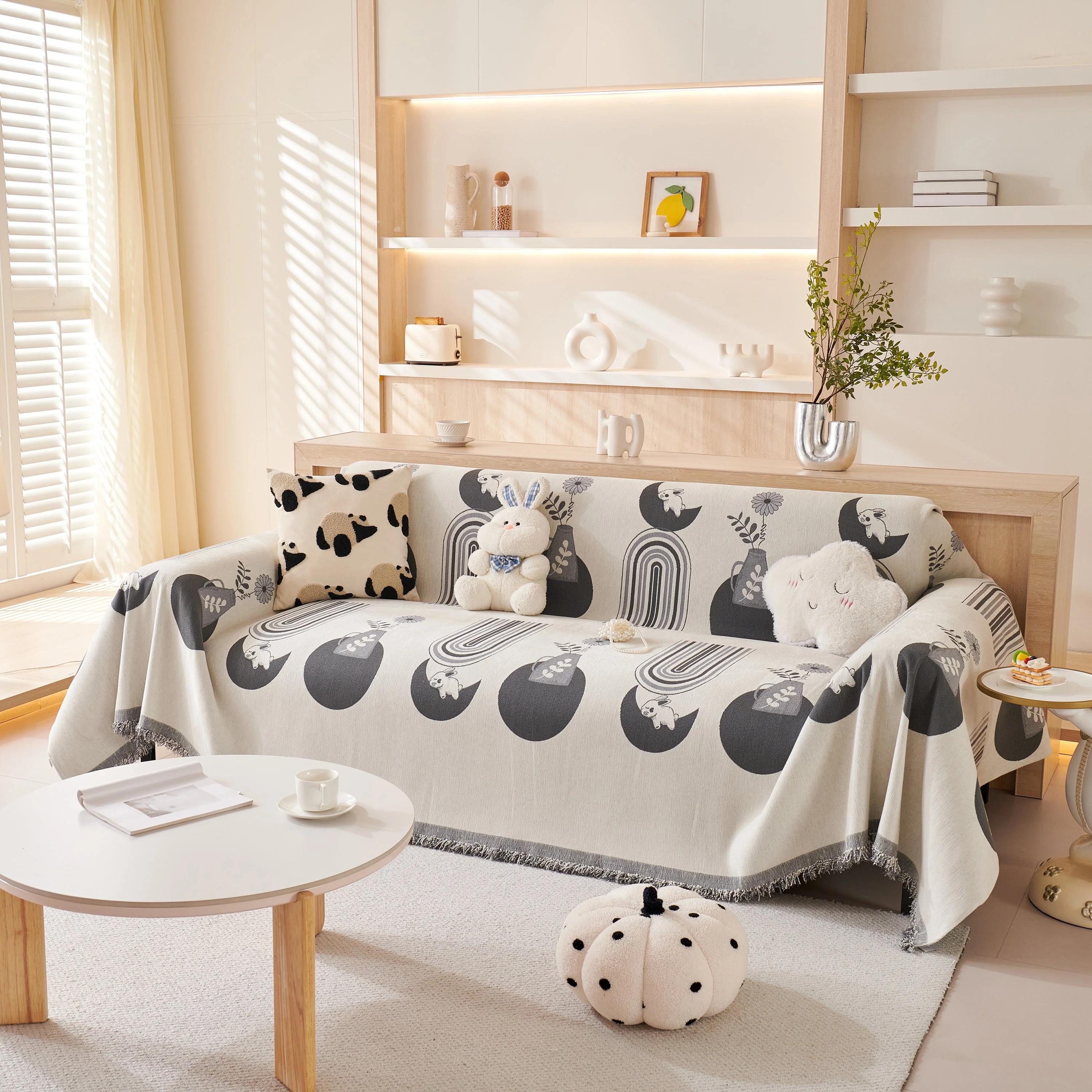 Decorative Throw Blankets for Couch Reversible Chenille Furniture Throw Covers for Sectional Sofa - Image 54