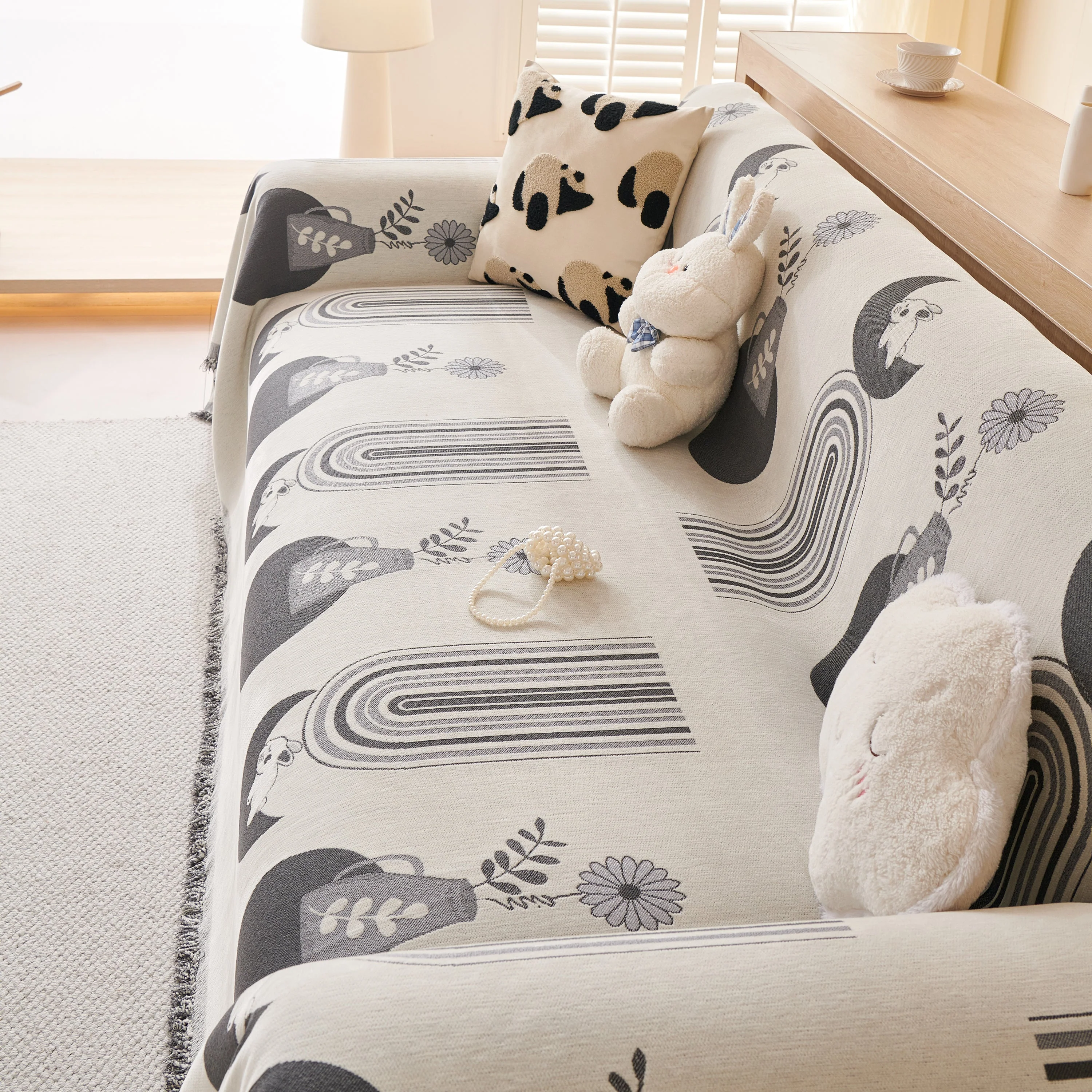 Decorative Throw Blankets for Couch Reversible Chenille Furniture Throw Covers for Sectional Sofa - Image 57
