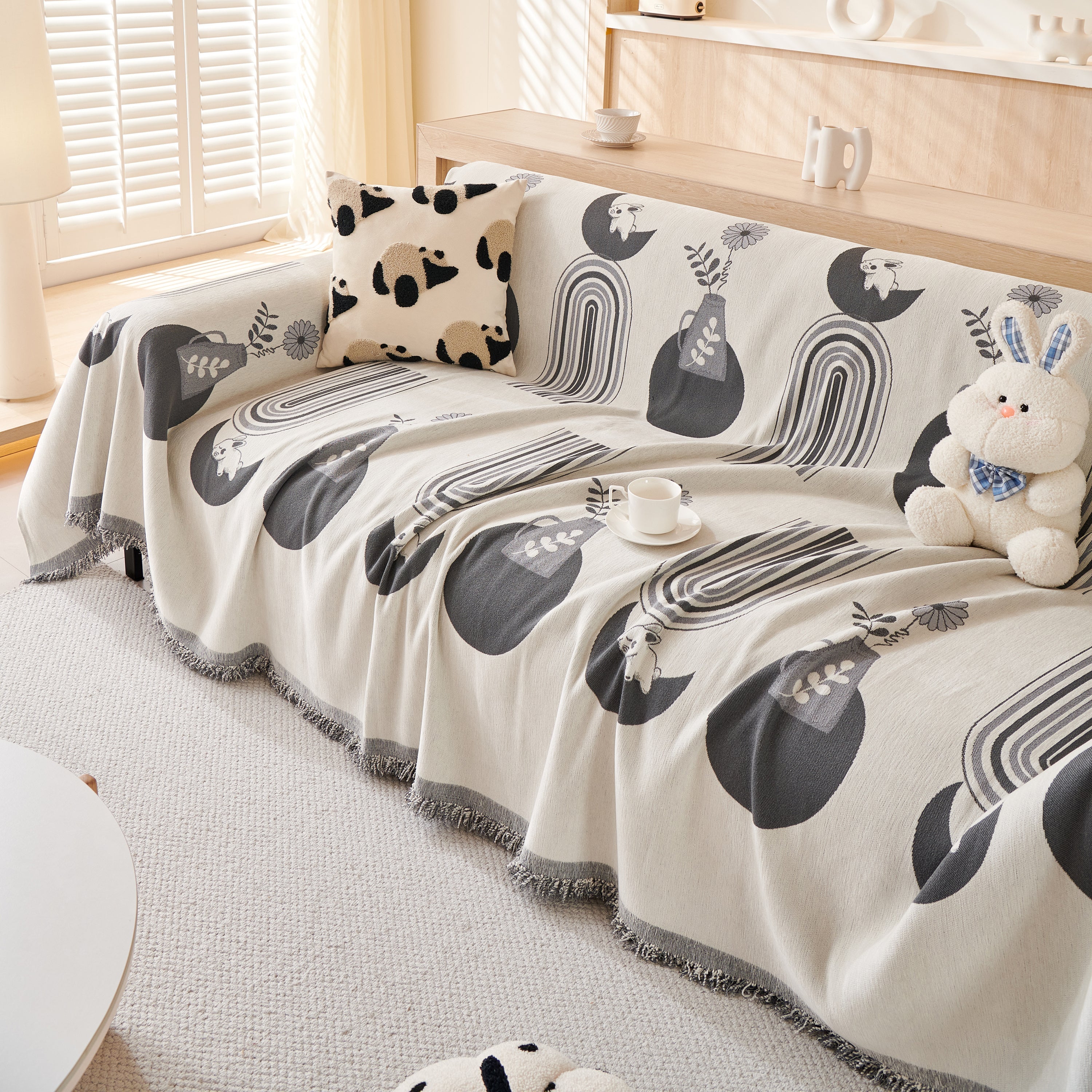 Decorative Throw Blankets for Couch Reversible Chenille Furniture Throw Covers for Sectional Sofa - Image 61