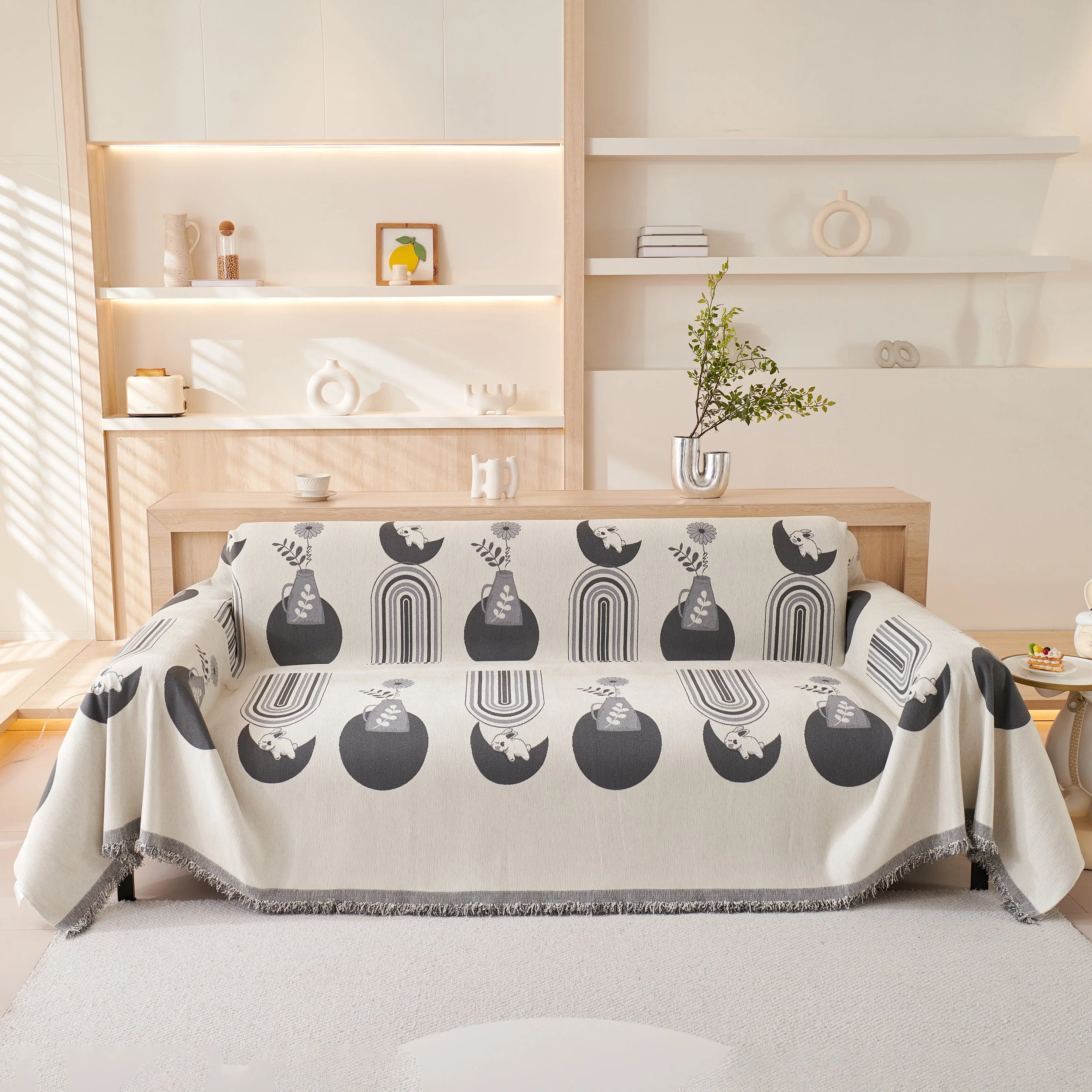 Decorative Throw Blankets for Couch Reversible Chenille Furniture Throw Covers for Sectional Sofa - Image 63