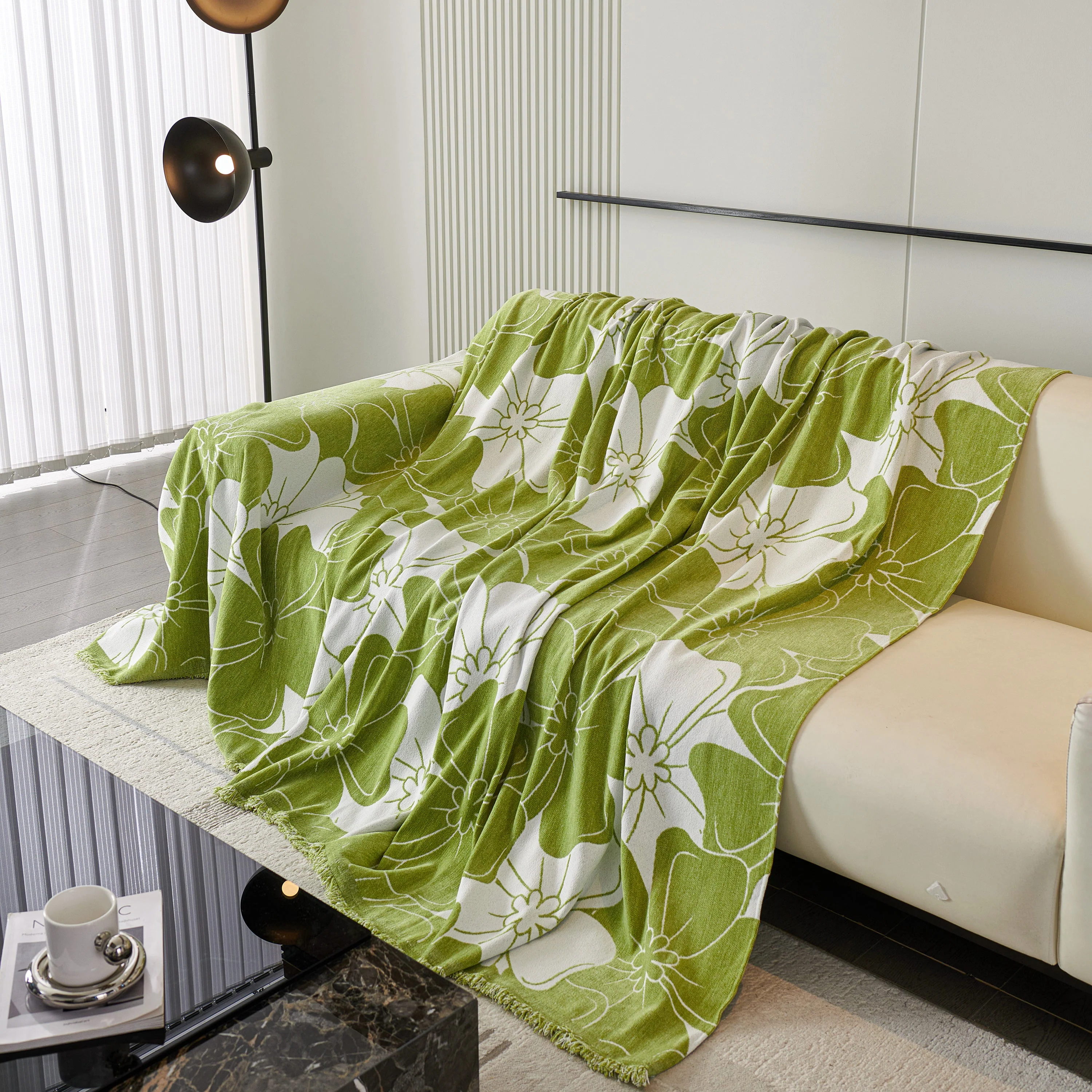 Decorative Throw Blankets for Sofa, Oversized Pretty Floral Throws for Sofas - Image 12